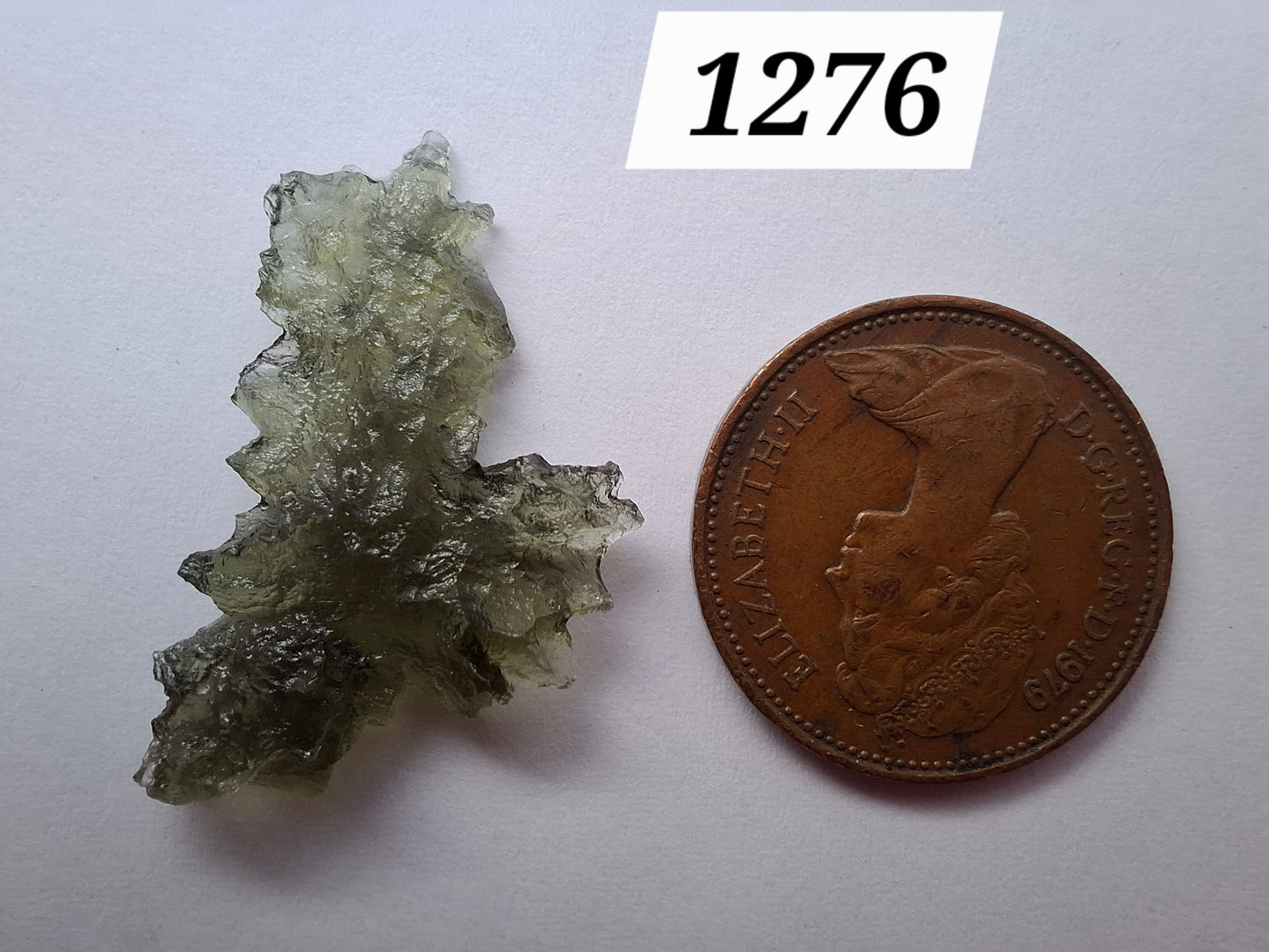 Moldavite Piece, JEZKOVNA BESEDNICE, 1.62g, Tektite (Ref: 1276)