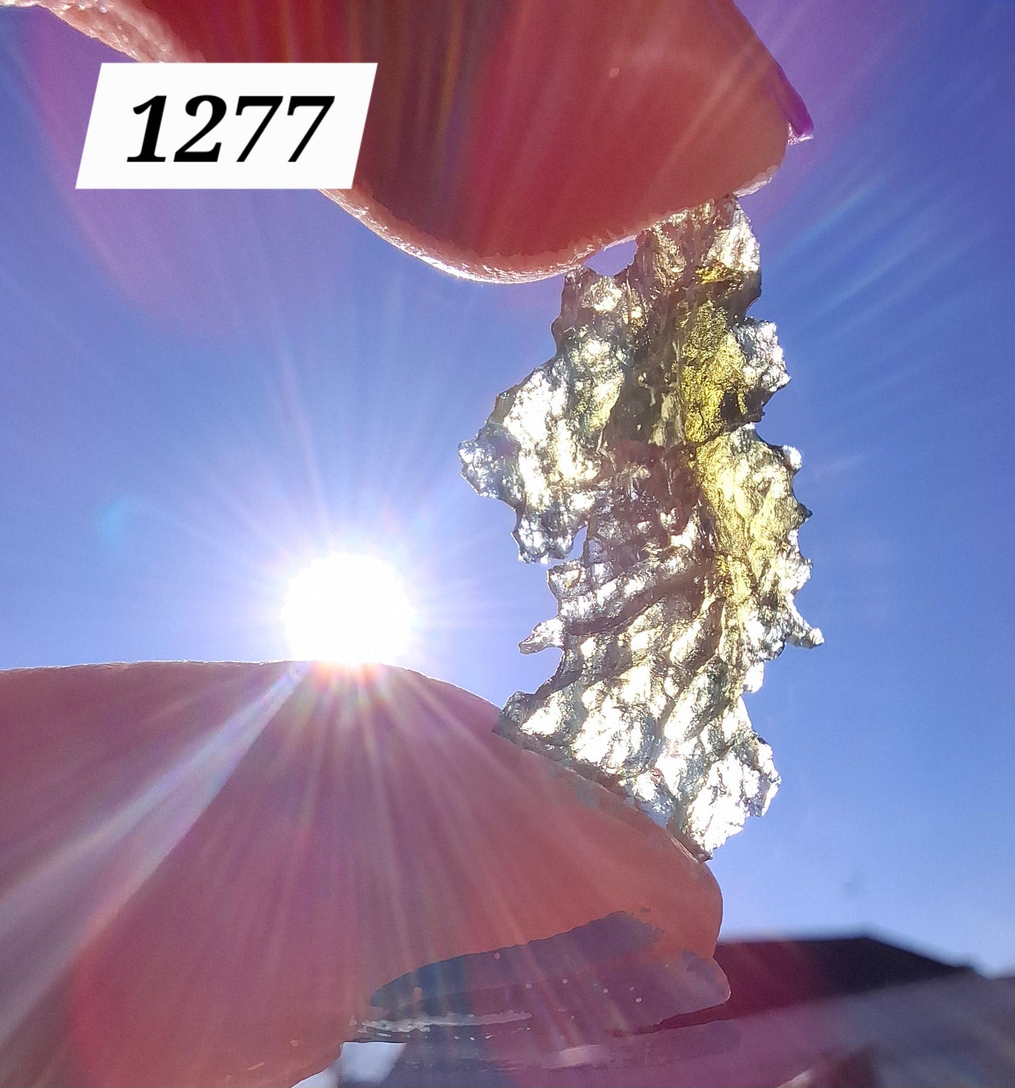 Moldavite Piece, JEZKOVNA BESEDNICE, 1.50g, Tektite (Ref: 1277)