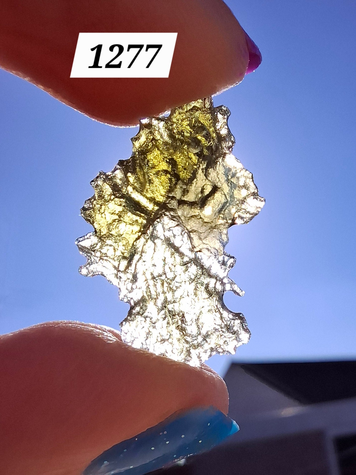 Moldavite Piece, JEZKOVNA BESEDNICE, 1.50g, Tektite (Ref: 1277)