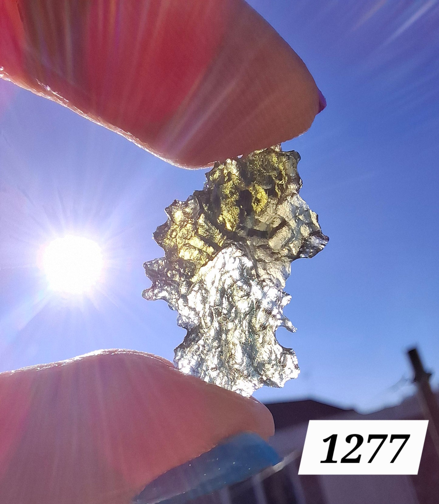 Moldavite Piece, JEZKOVNA BESEDNICE, 1.50g, Tektite (Ref: 1277)