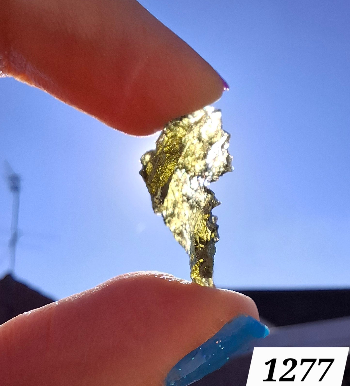 Moldavite Piece, JEZKOVNA BESEDNICE, 1.50g, Tektite (Ref: 1277)