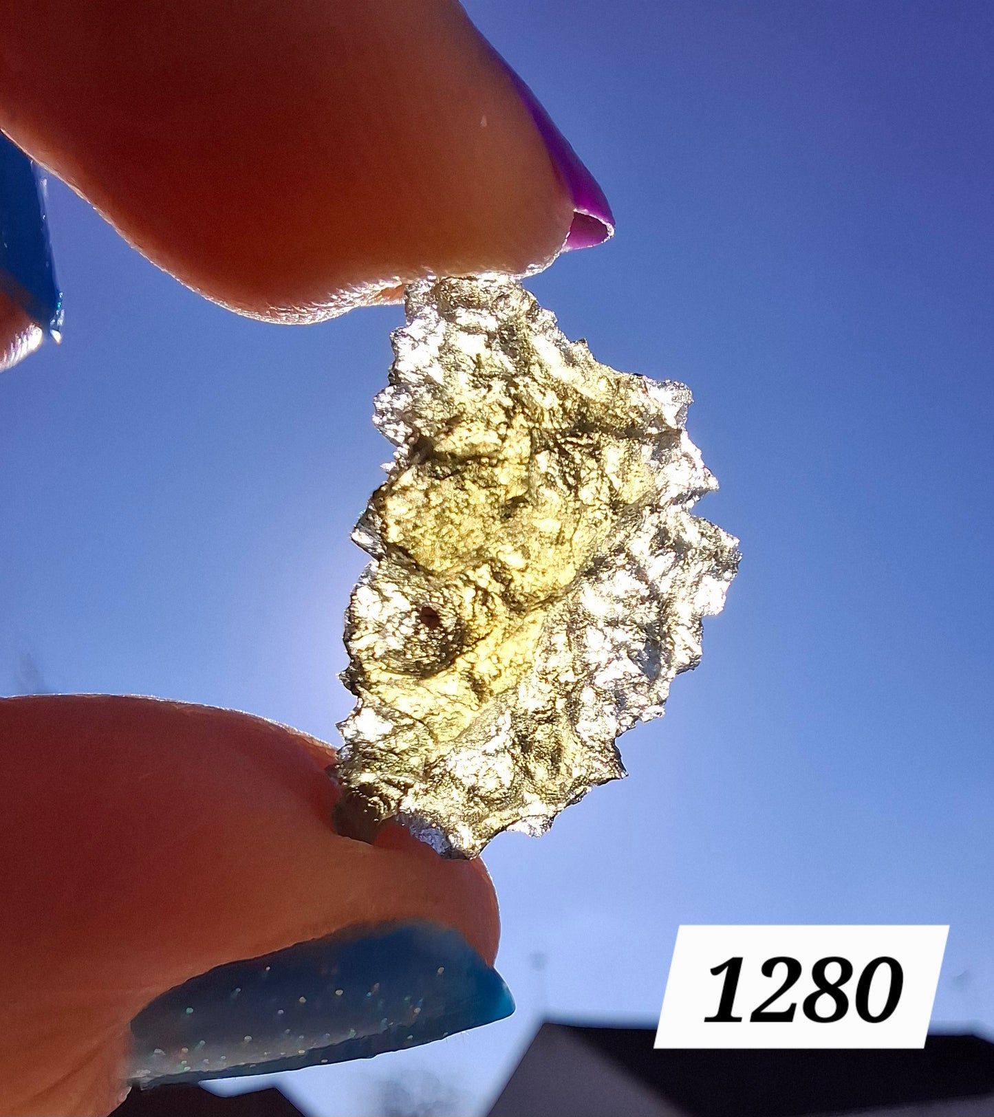 Moldavite Piece, JEZKOVNA BESEDNICE, 1.32g, Tektite (Ref: 1280)