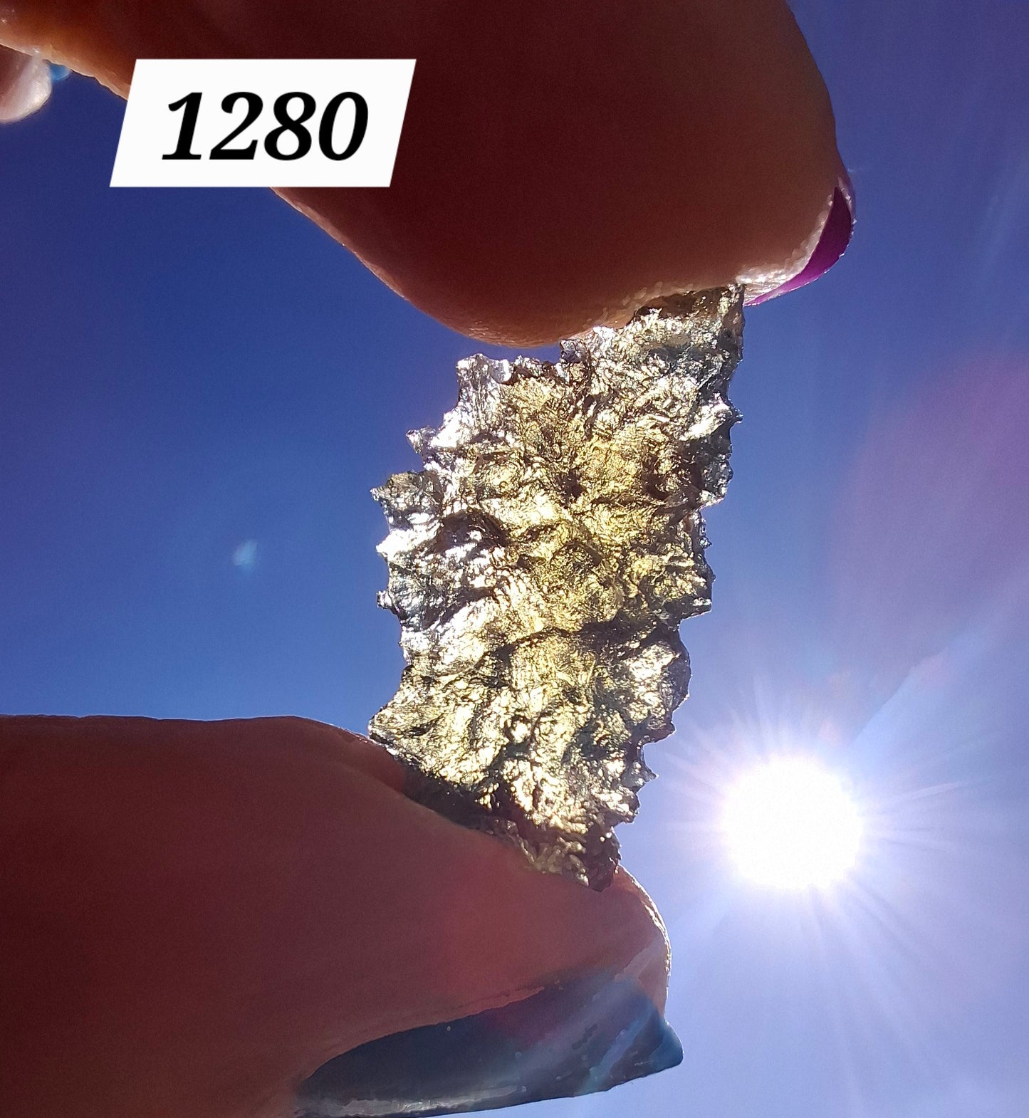 Moldavite Piece, JEZKOVNA BESEDNICE, 1.32g, Tektite (Ref: 1280)
