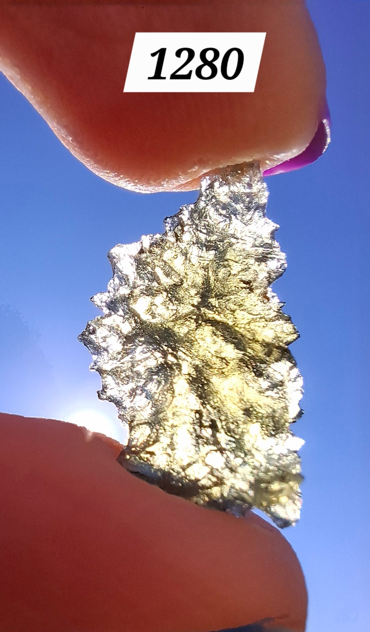 Moldavite Piece, JEZKOVNA BESEDNICE, 1.32g, Tektite (Ref: 1280)