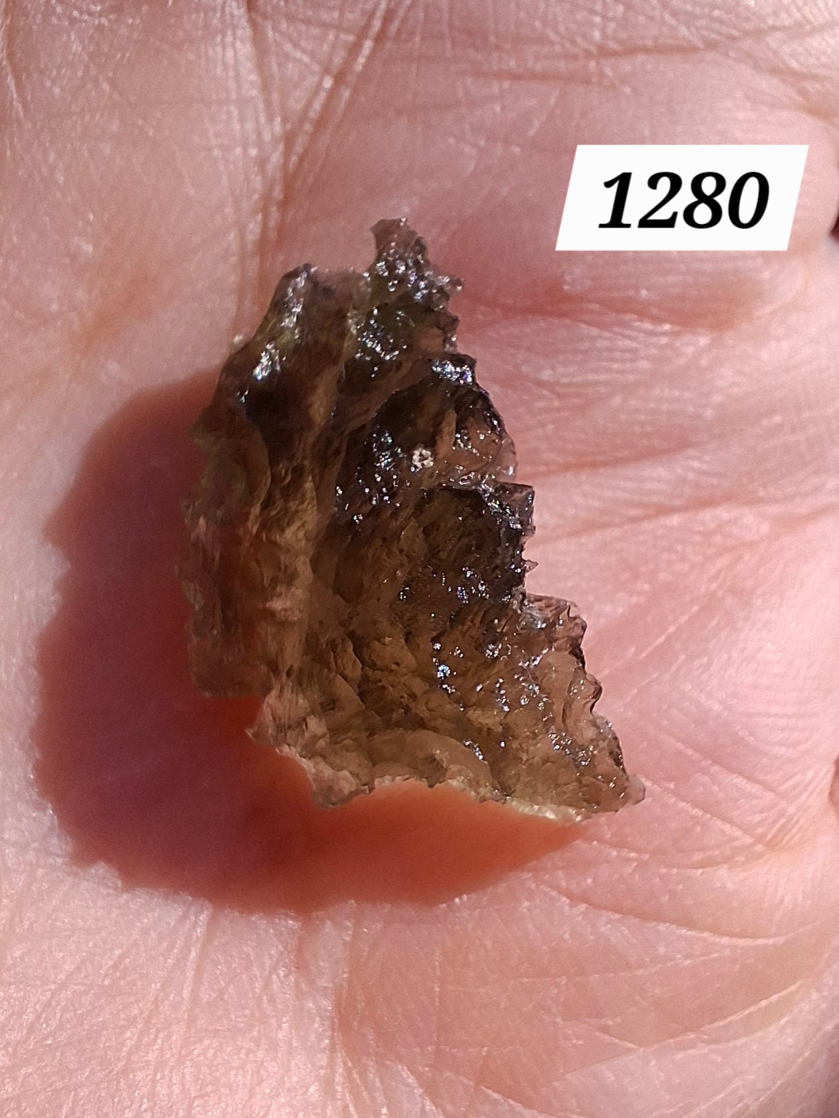 Moldavite Piece, JEZKOVNA BESEDNICE, 1.32g, Tektite (Ref: 1280)