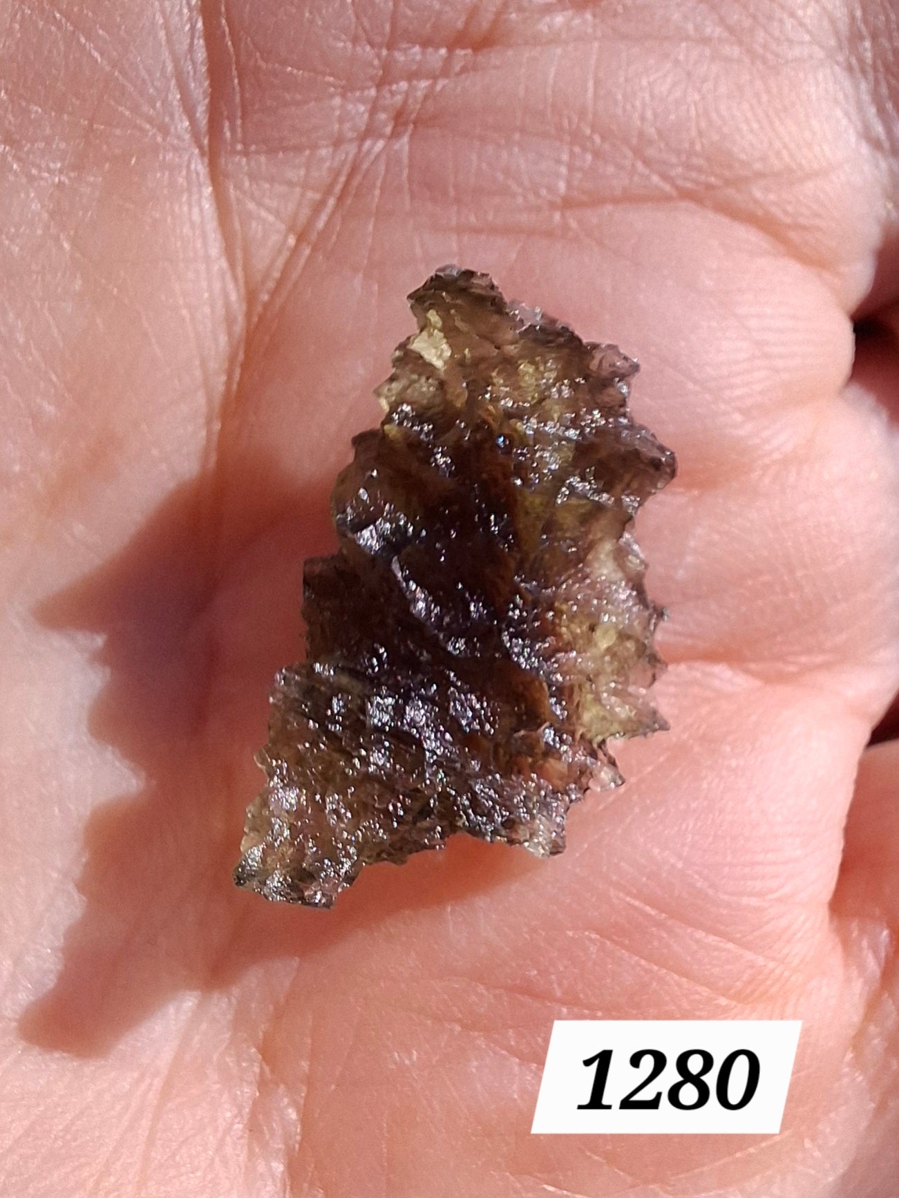 Moldavite Piece, JEZKOVNA BESEDNICE, 1.32g, Tektite (Ref: 1280)