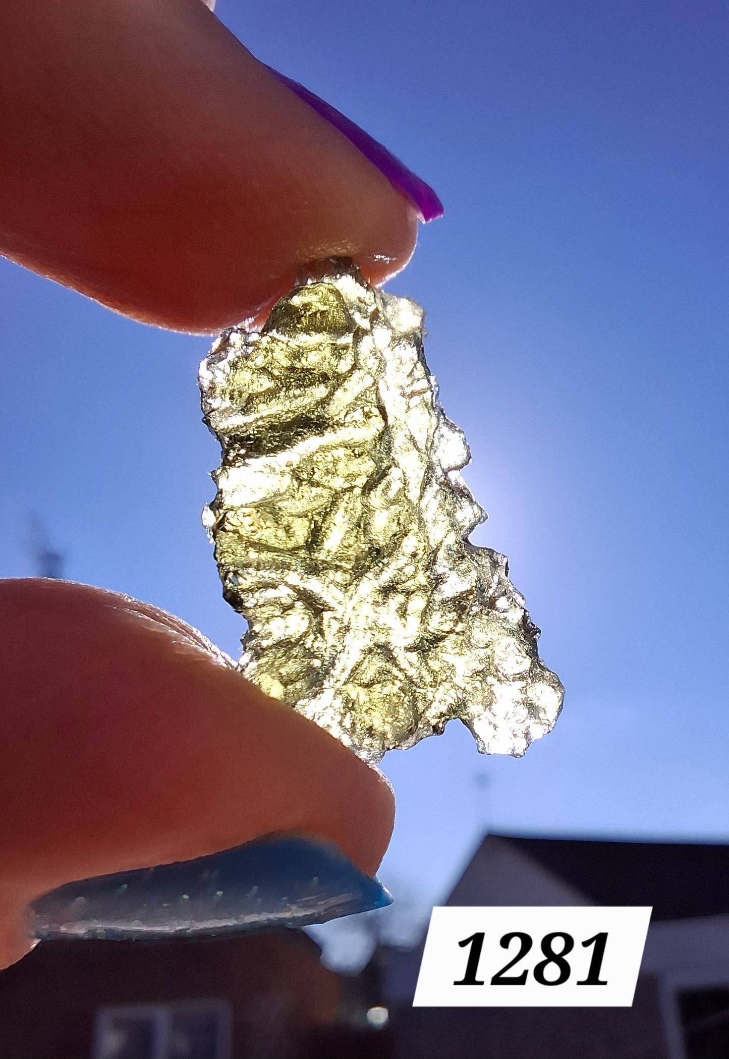 Moldavite Piece, JEZKOVNA BESEDNICE, 1.76g, Tektite (Ref: 1281)