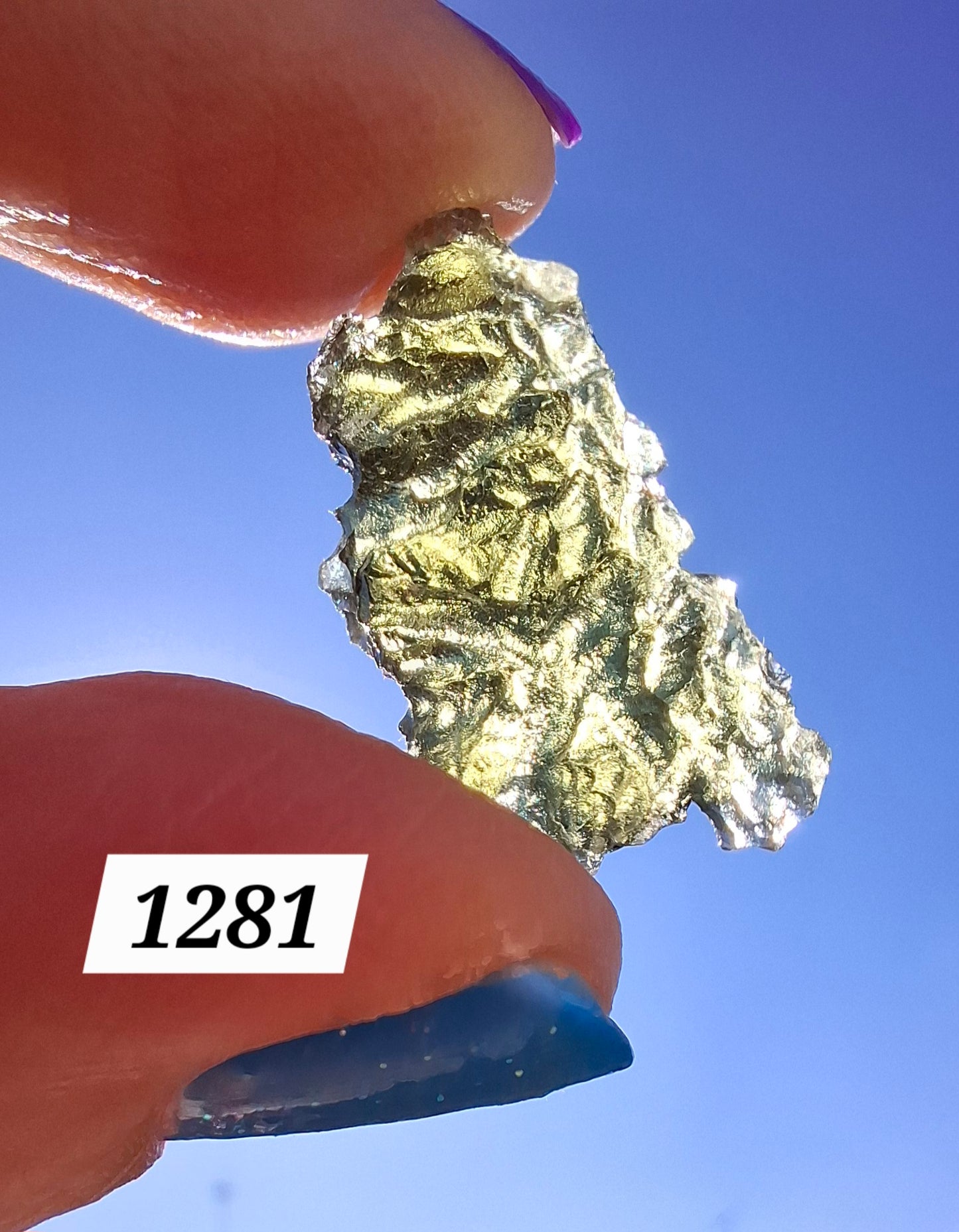 Moldavite Piece, JEZKOVNA BESEDNICE, 1.76g, Tektite (Ref: 1281)