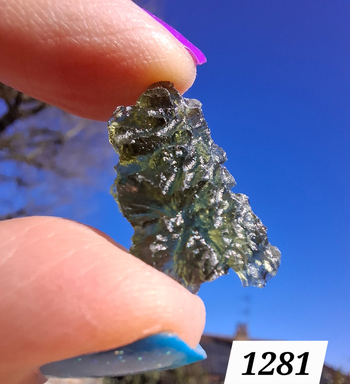 Moldavite Piece, JEZKOVNA BESEDNICE, 1.76g, Tektite (Ref: 1281)
