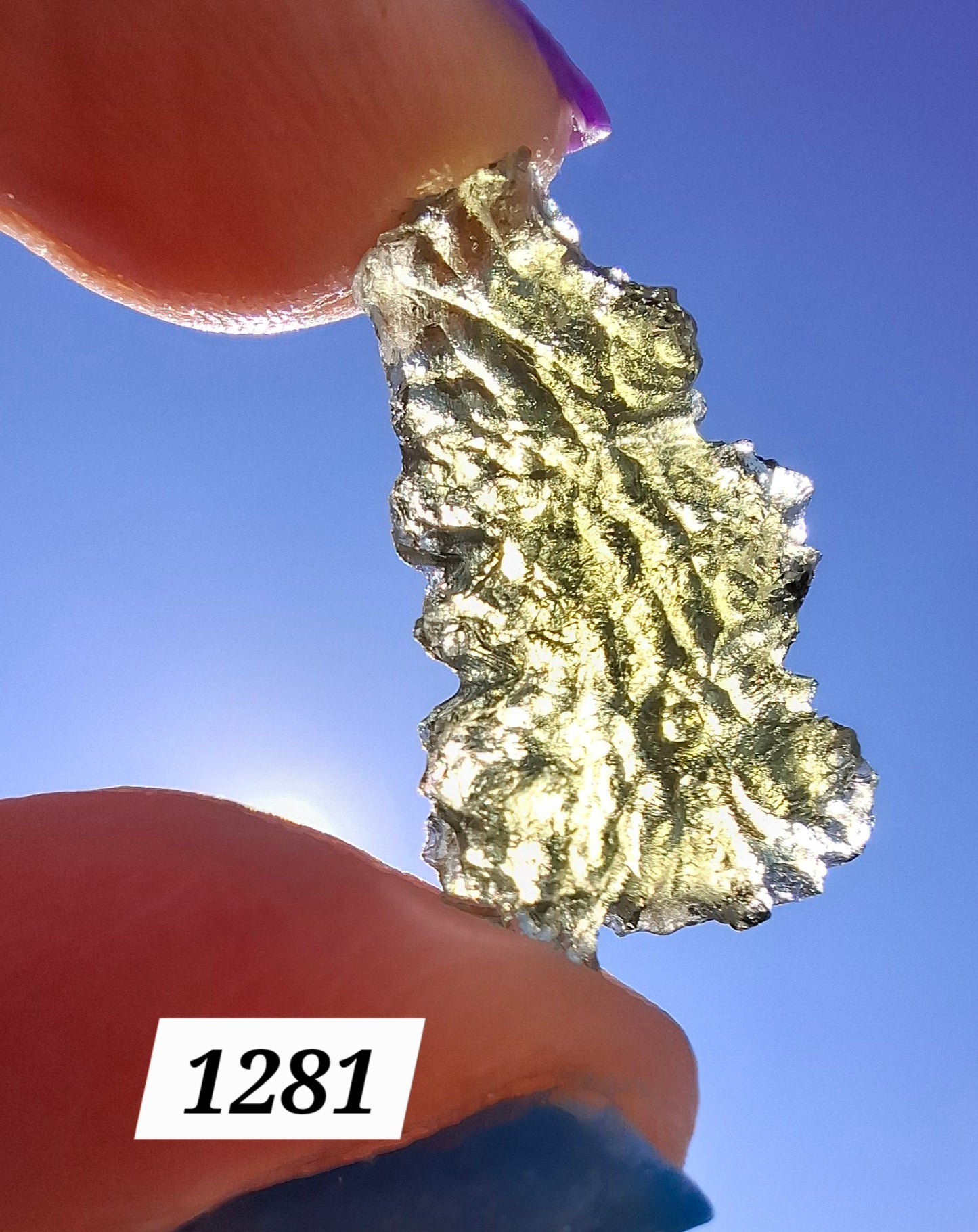 Moldavite Piece, JEZKOVNA BESEDNICE, 1.76g, Tektite (Ref: 1281)