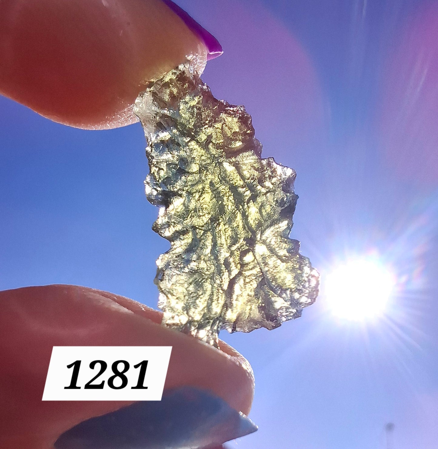 Moldavite Piece, JEZKOVNA BESEDNICE, 1.76g, Tektite (Ref: 1281)
