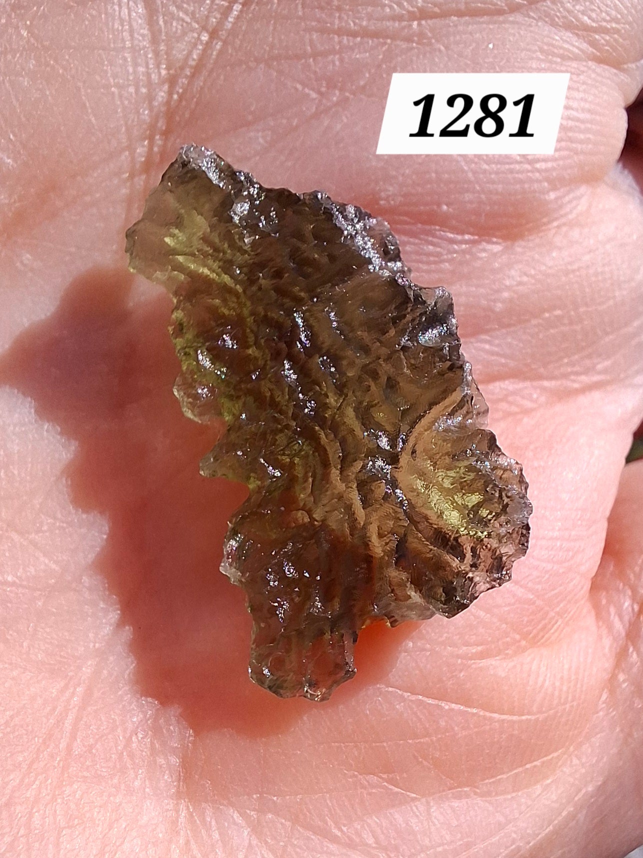 Moldavite Piece, JEZKOVNA BESEDNICE, 1.76g, Tektite (Ref: 1281)