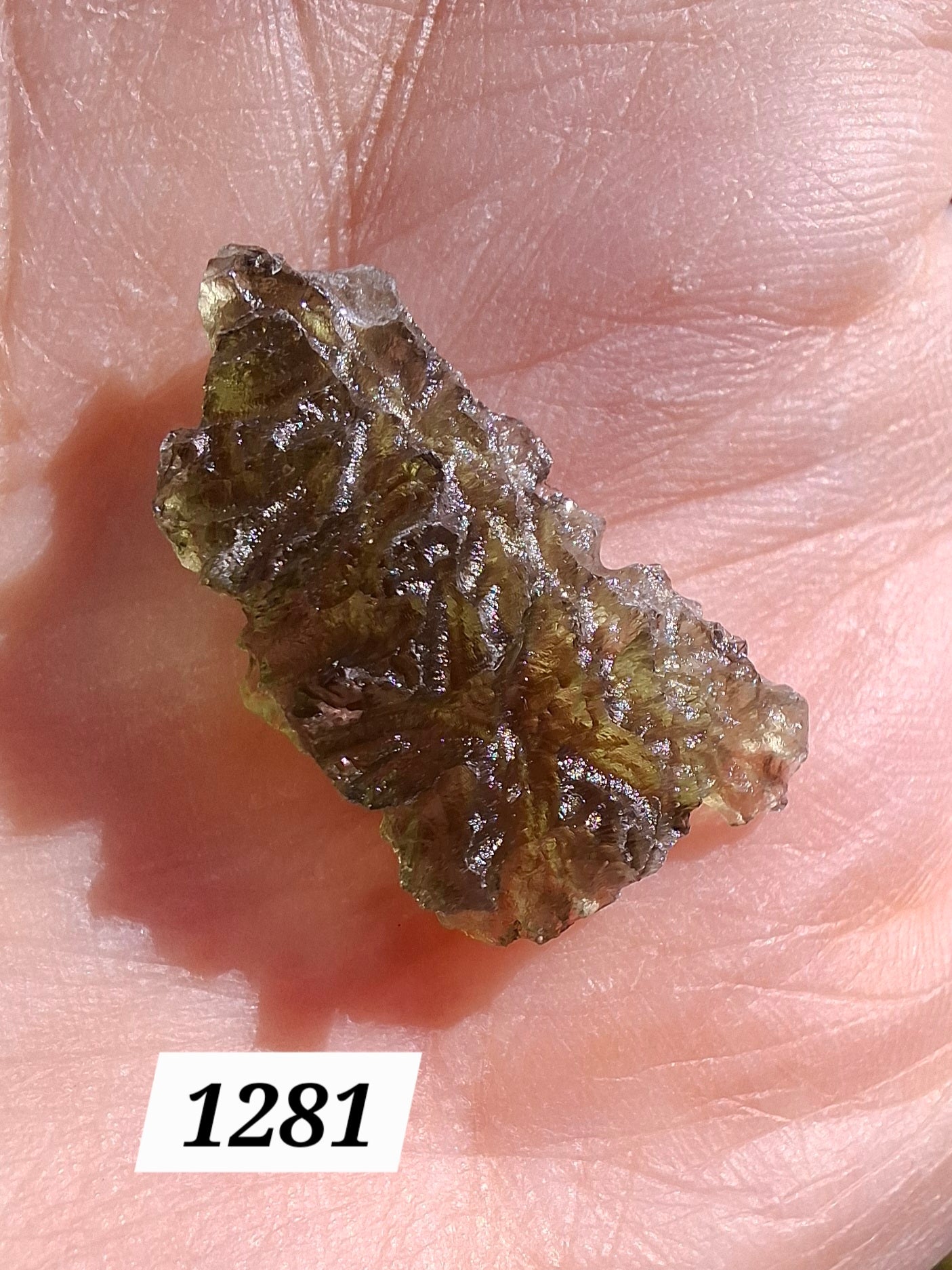 Moldavite Piece, JEZKOVNA BESEDNICE, 1.76g, Tektite (Ref: 1281)