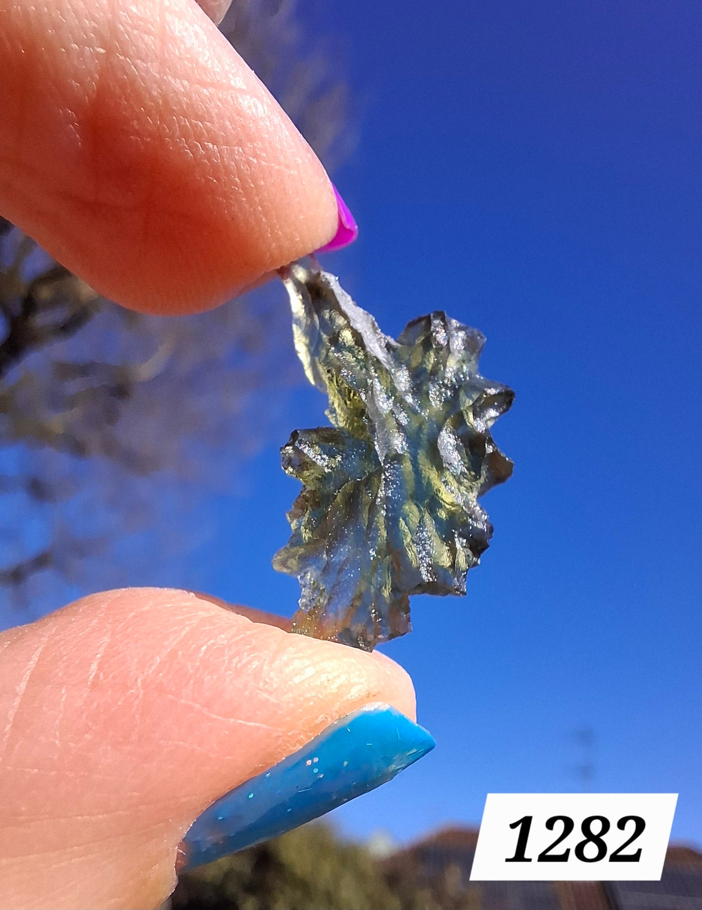 Moldavite Piece, JEZKOVNA BESEDNICE, 0.90g, Tektite (Ref: 1282)