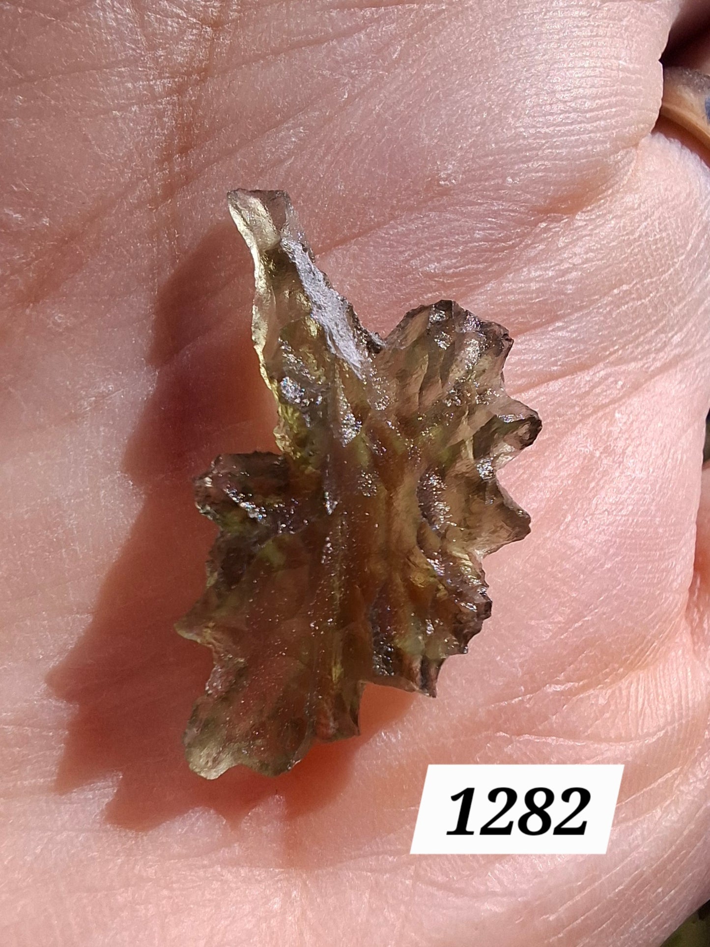 Moldavite Piece, JEZKOVNA BESEDNICE, 0.90g, Tektite (Ref: 1282)