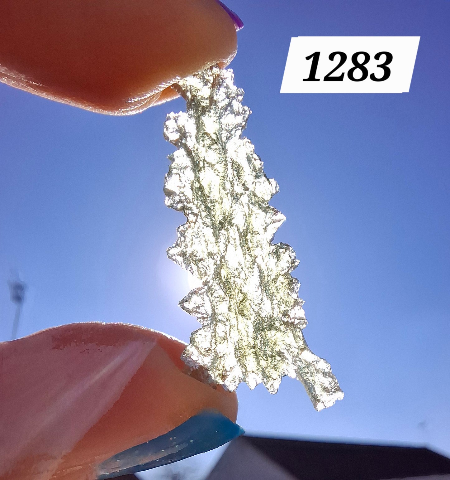 Moldavite Piece, JEZKOVNA BESEDNICE, 1.41g, Tektite (Ref: 1283)