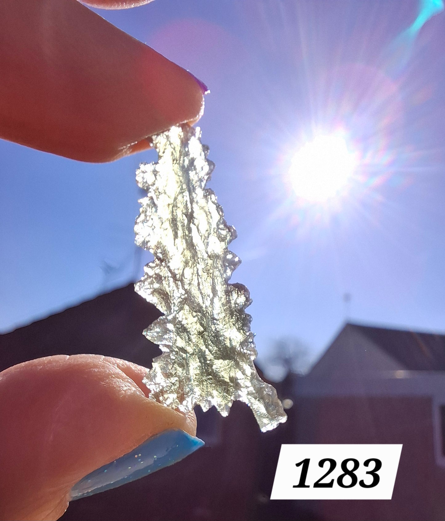 Moldavite Piece, JEZKOVNA BESEDNICE, 1.41g, Tektite (Ref: 1283)