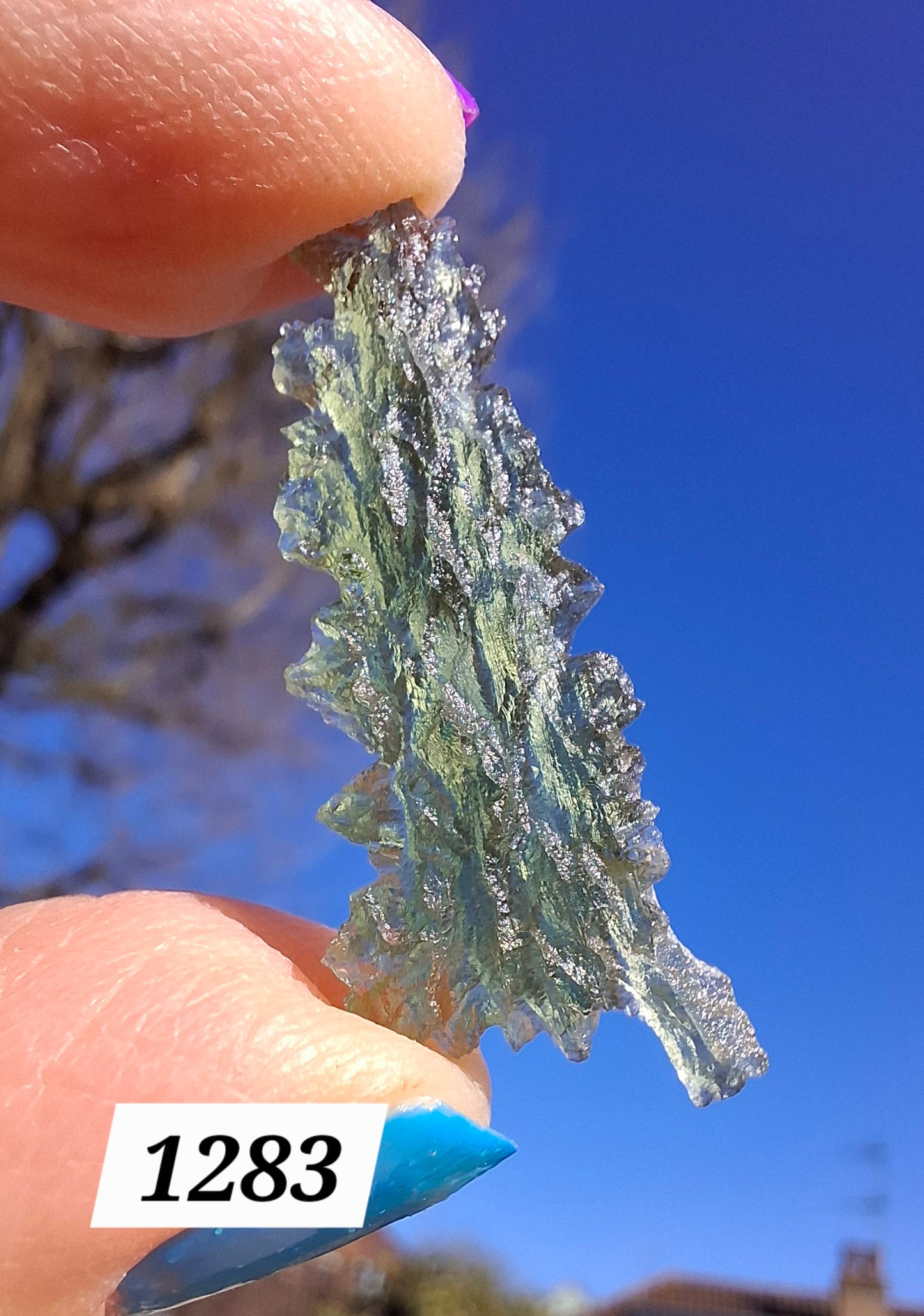 Moldavite Piece, JEZKOVNA BESEDNICE, 1.41g, Tektite (Ref: 1283)