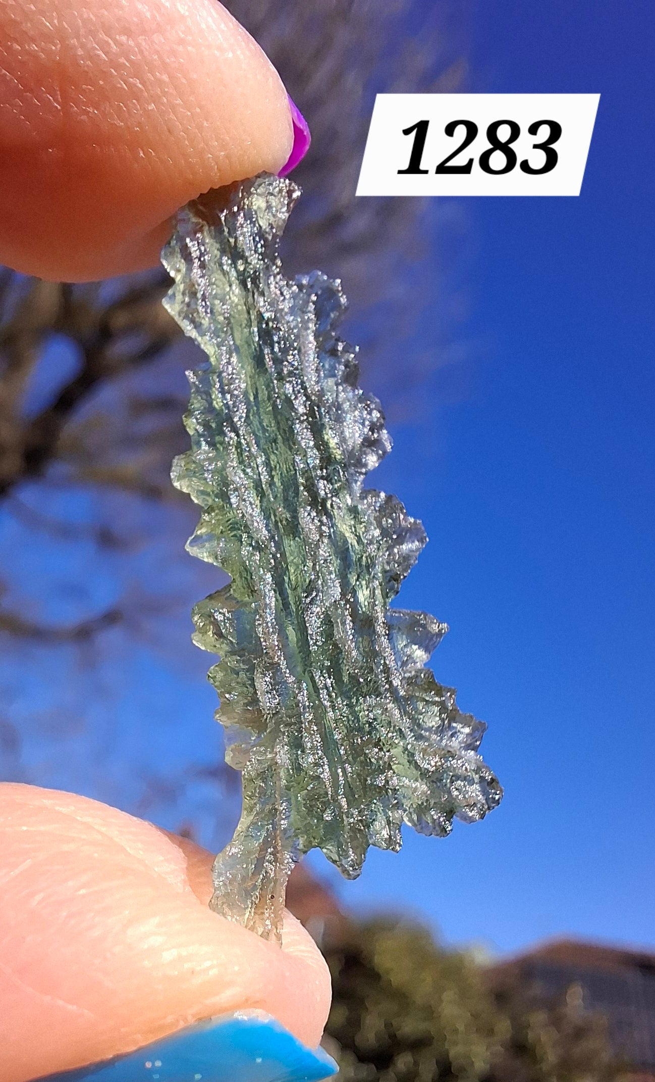 Moldavite Piece, JEZKOVNA BESEDNICE, 1.41g, Tektite (Ref: 1283)