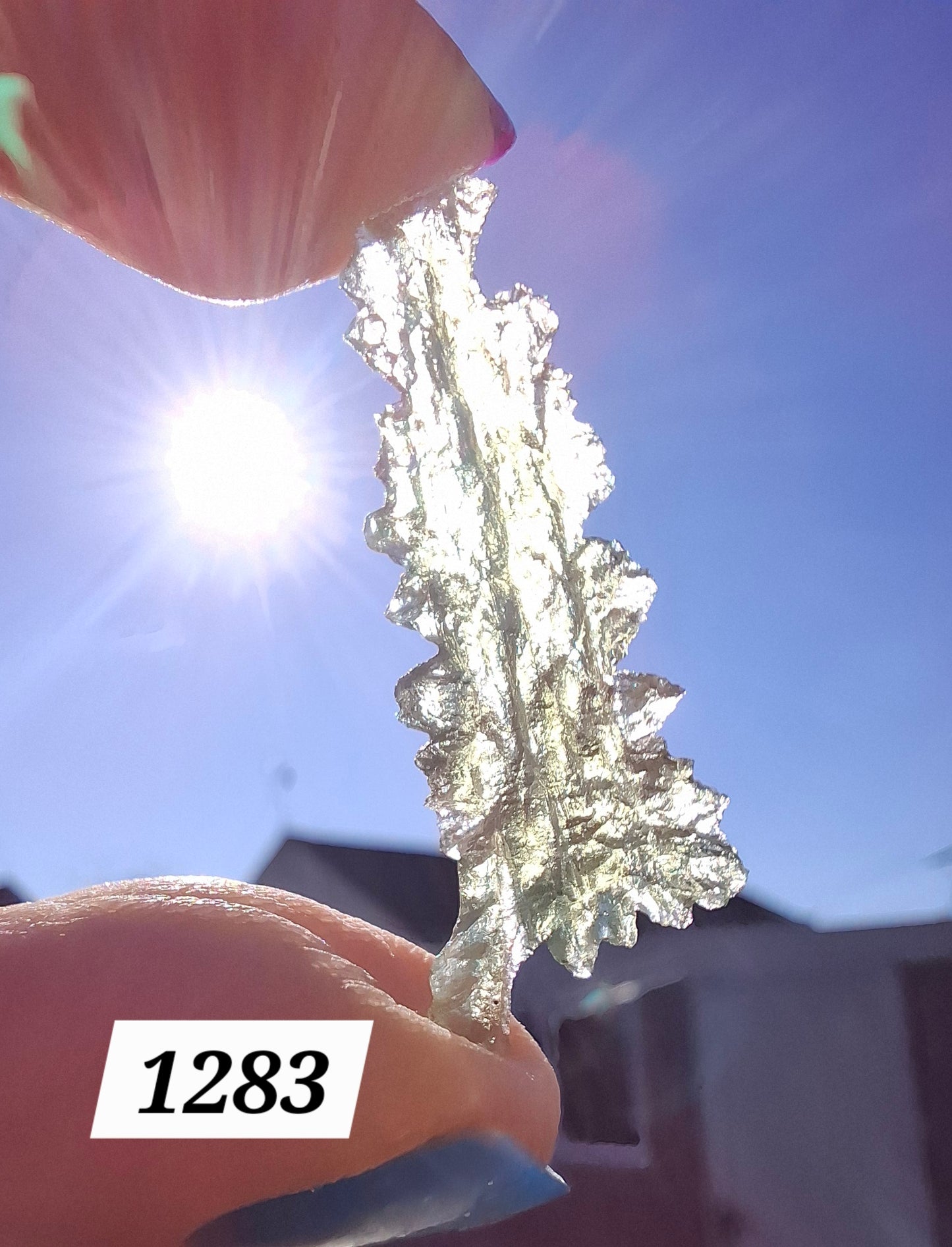 Moldavite Piece, JEZKOVNA BESEDNICE, 1.41g, Tektite (Ref: 1283)