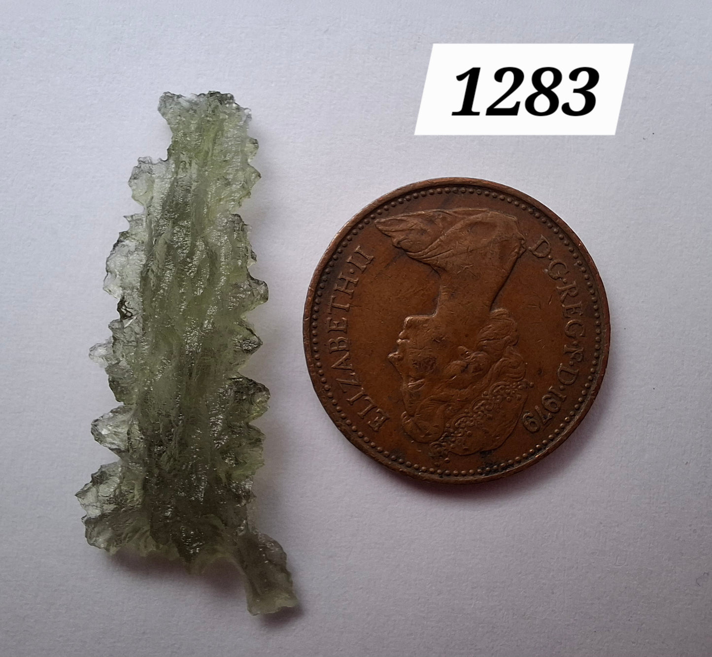 Moldavite Piece, JEZKOVNA BESEDNICE, 1.41g, Tektite (Ref: 1283)