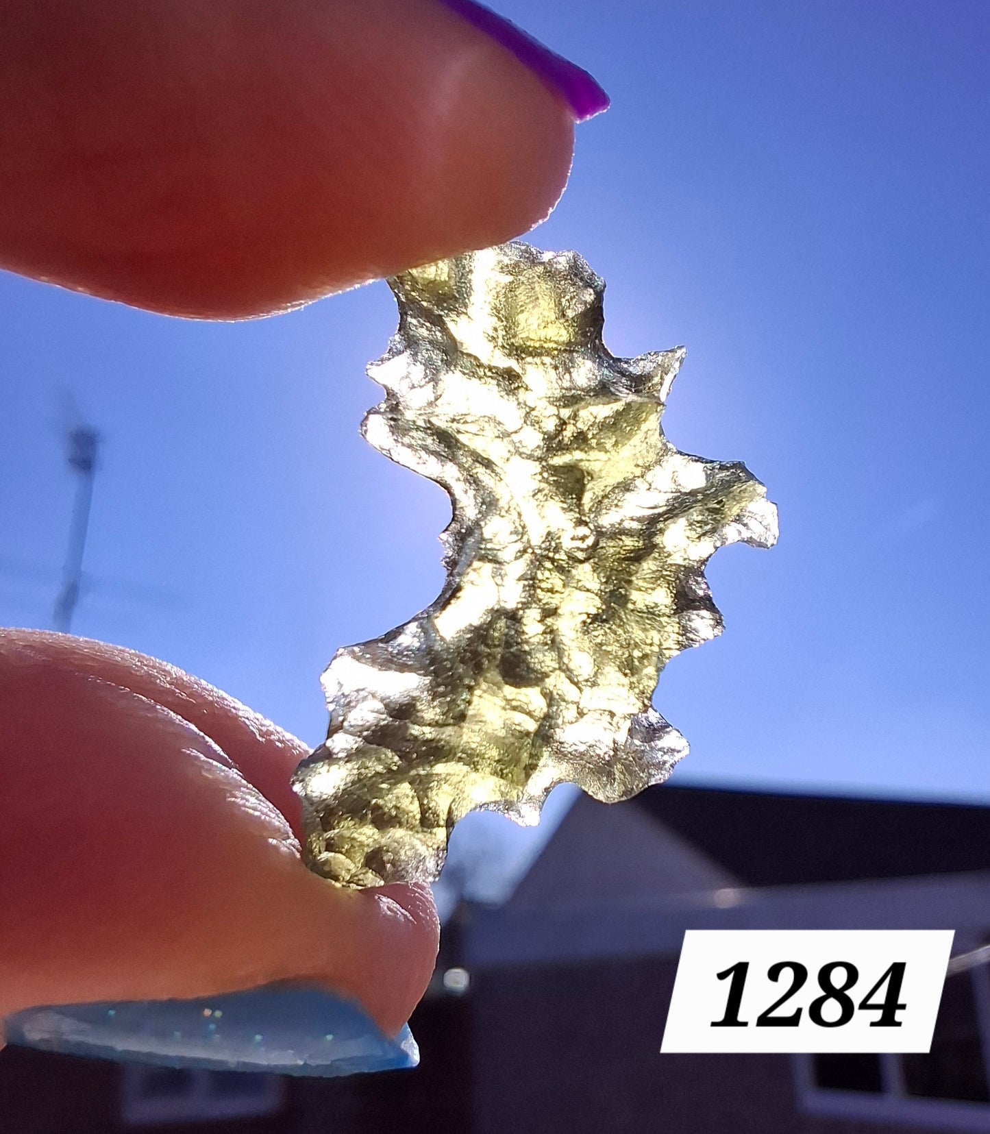 Moldavite Piece, JEZKOVNA BESEDNICE, 1.41g, Tektite (Ref: 1284)