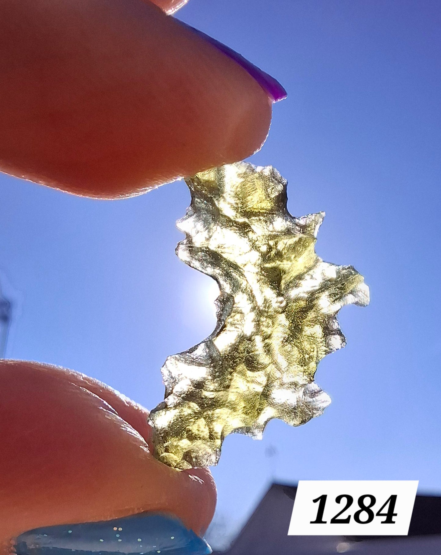 Moldavite Piece, JEZKOVNA BESEDNICE, 1.41g, Tektite (Ref: 1284)
