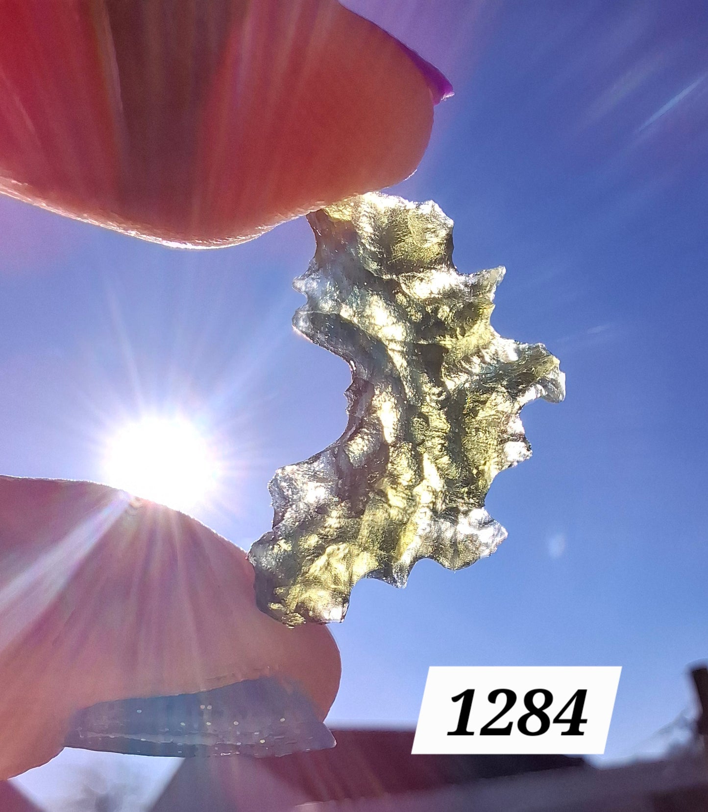 Moldavite Piece, JEZKOVNA BESEDNICE, 1.41g, Tektite (Ref: 1284)