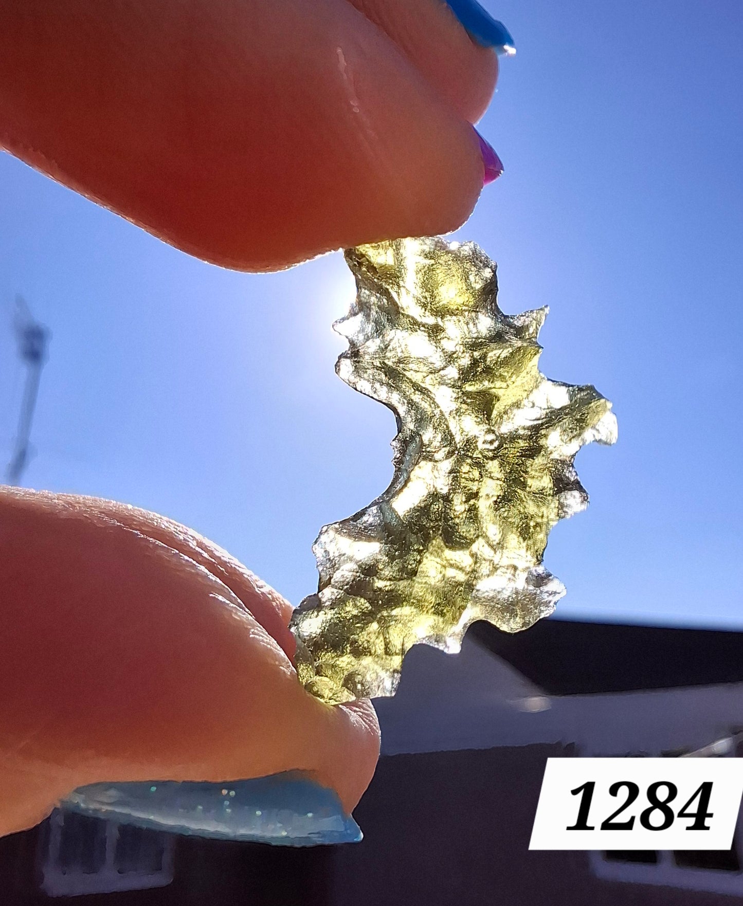Moldavite Piece, JEZKOVNA BESEDNICE, 1.41g, Tektite (Ref: 1284)