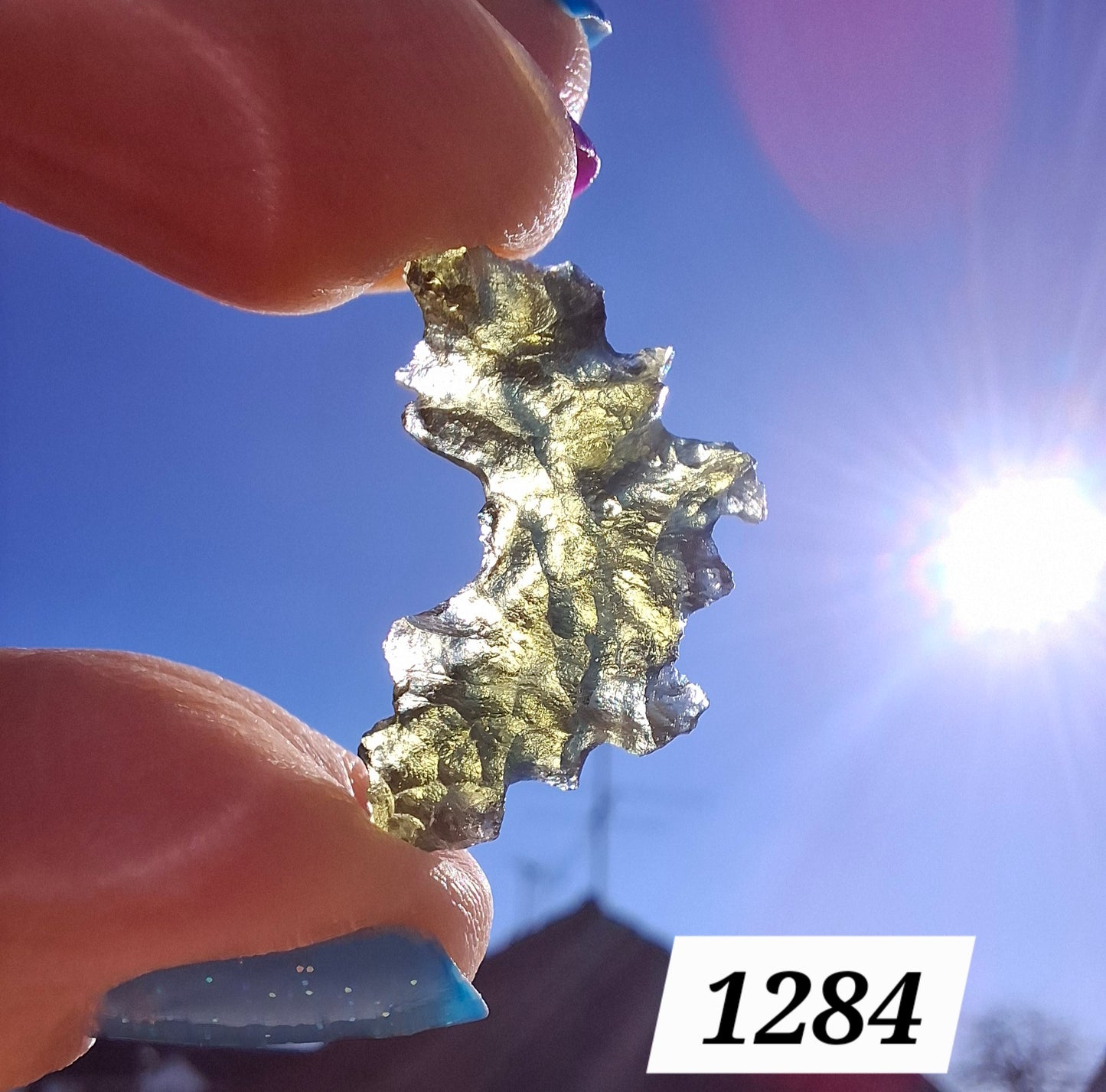 Moldavite Piece, JEZKOVNA BESEDNICE, 1.41g, Tektite (Ref: 1284)