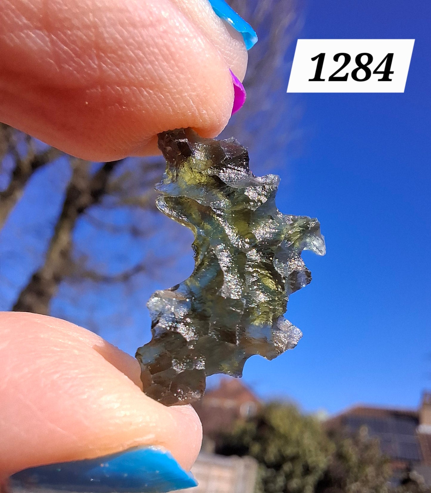Moldavite Piece, JEZKOVNA BESEDNICE, 1.41g, Tektite (Ref: 1284)