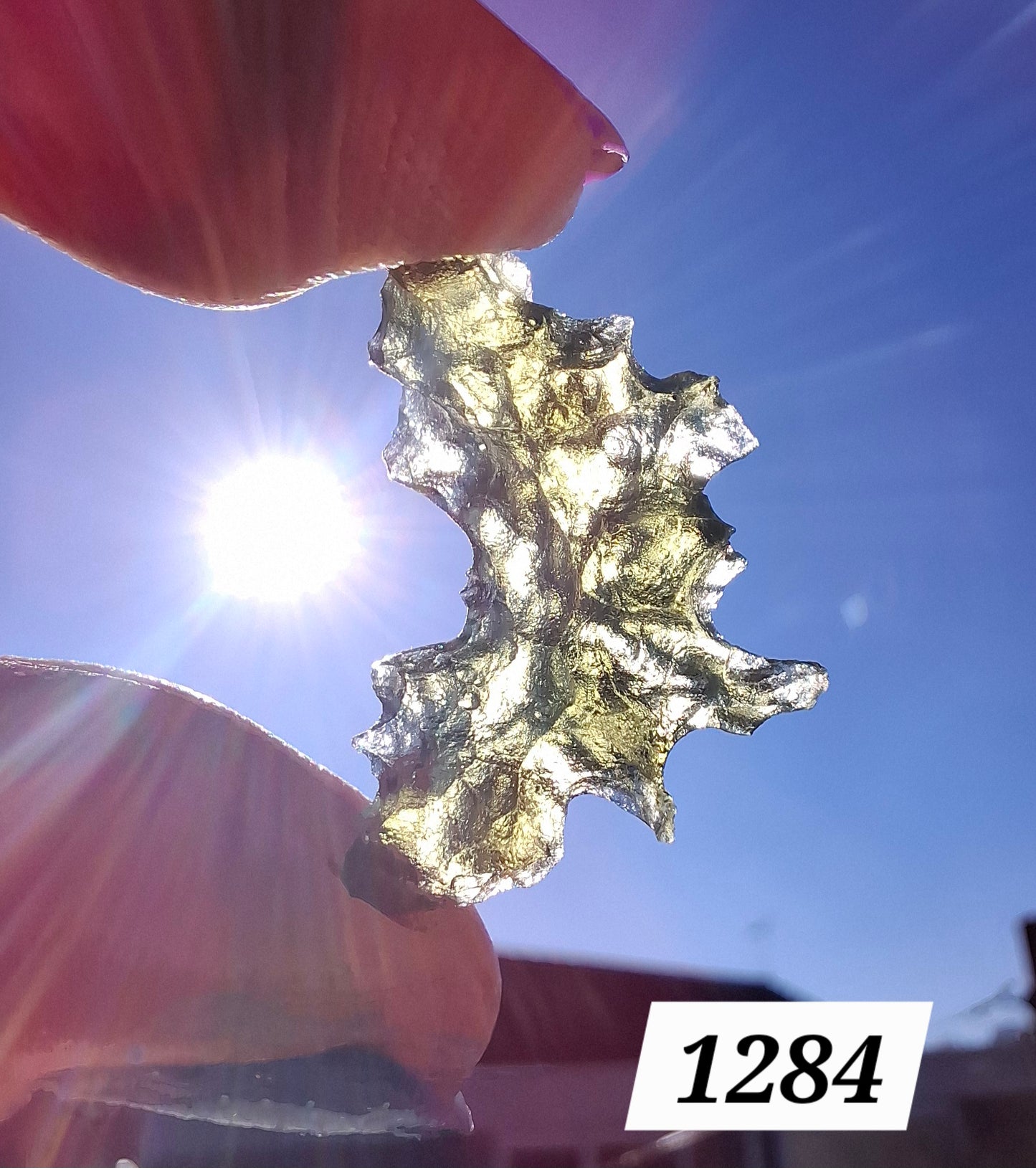 Moldavite Piece, JEZKOVNA BESEDNICE, 1.41g, Tektite (Ref: 1284)