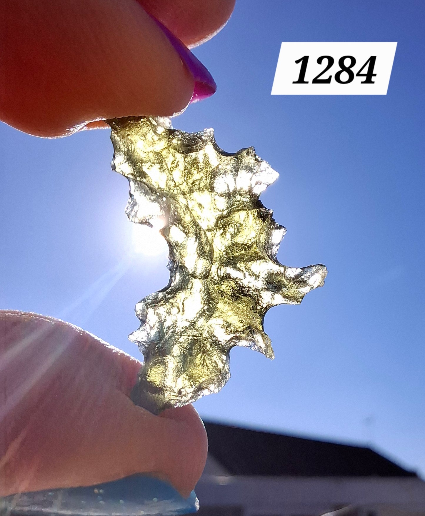 Moldavite Piece, JEZKOVNA BESEDNICE, 1.41g, Tektite (Ref: 1284)