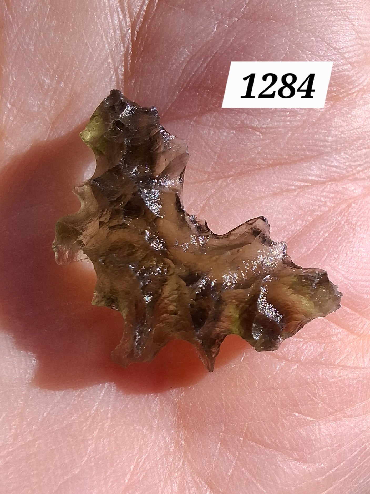 Moldavite Piece, JEZKOVNA BESEDNICE, 1.41g, Tektite (Ref: 1284)