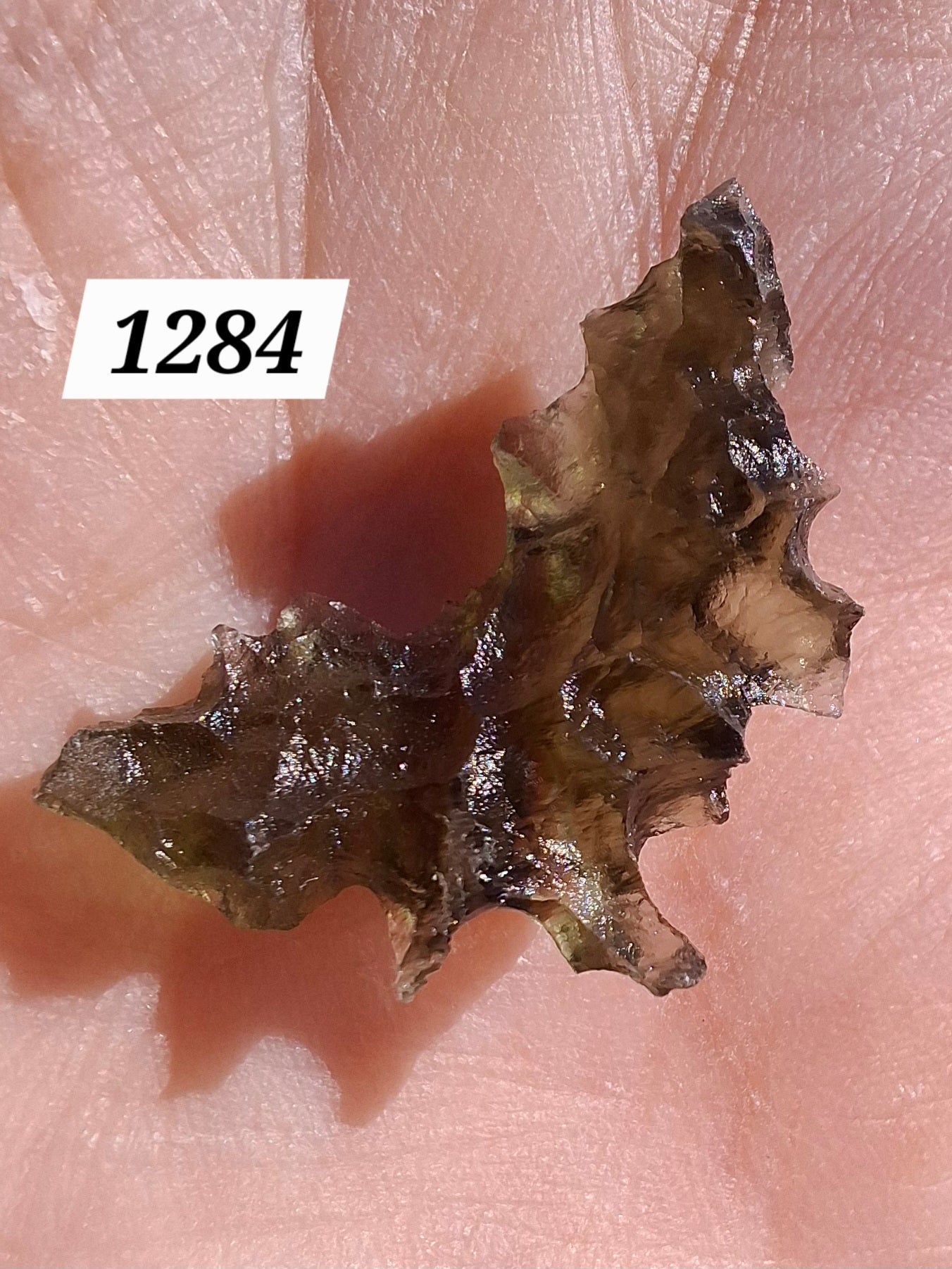 Moldavite Piece, JEZKOVNA BESEDNICE, 1.41g, Tektite (Ref: 1284)