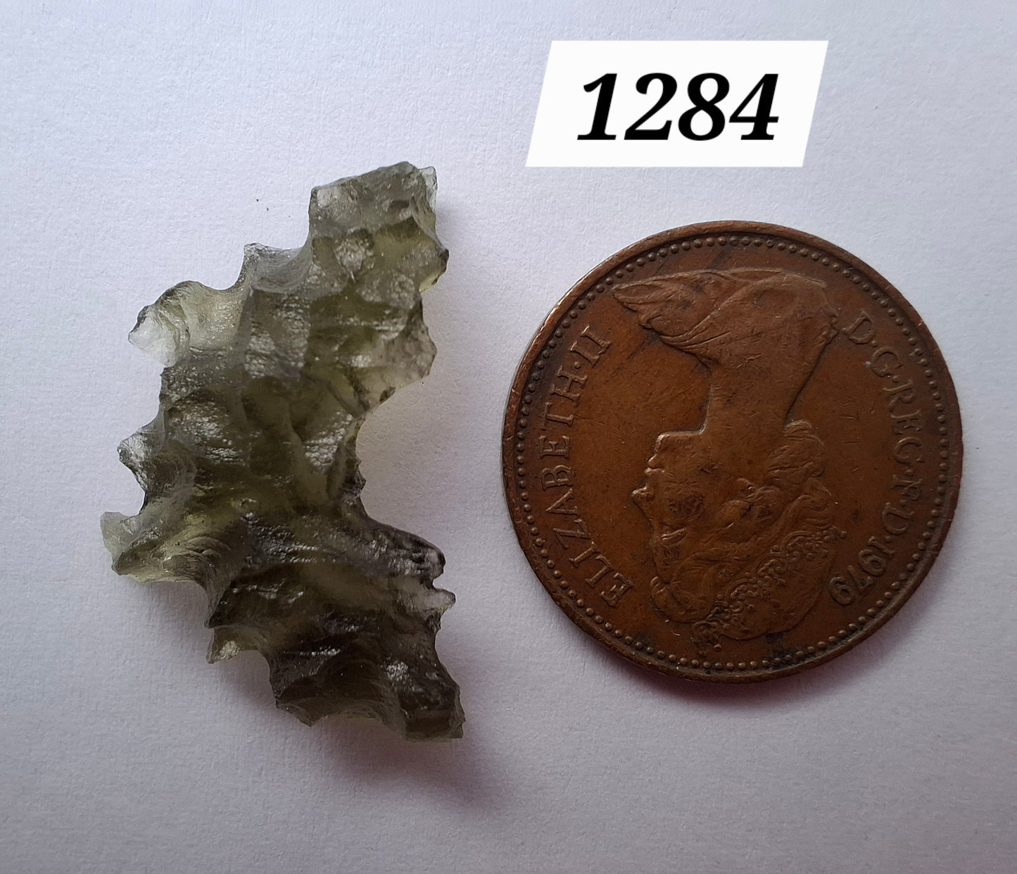 Moldavite Piece, JEZKOVNA BESEDNICE, 1.41g, Tektite (Ref: 1284)