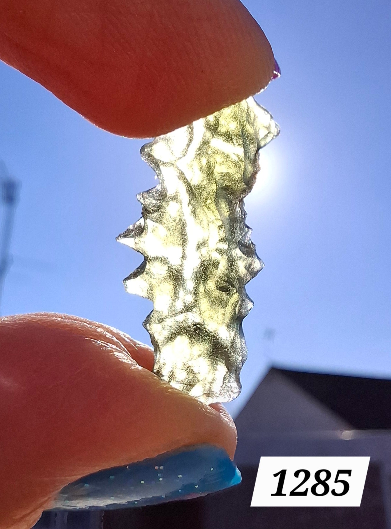 Moldavite Piece, JEZKOVNA BESEDNICE, 1.16g, Tektite (Ref: 1285)