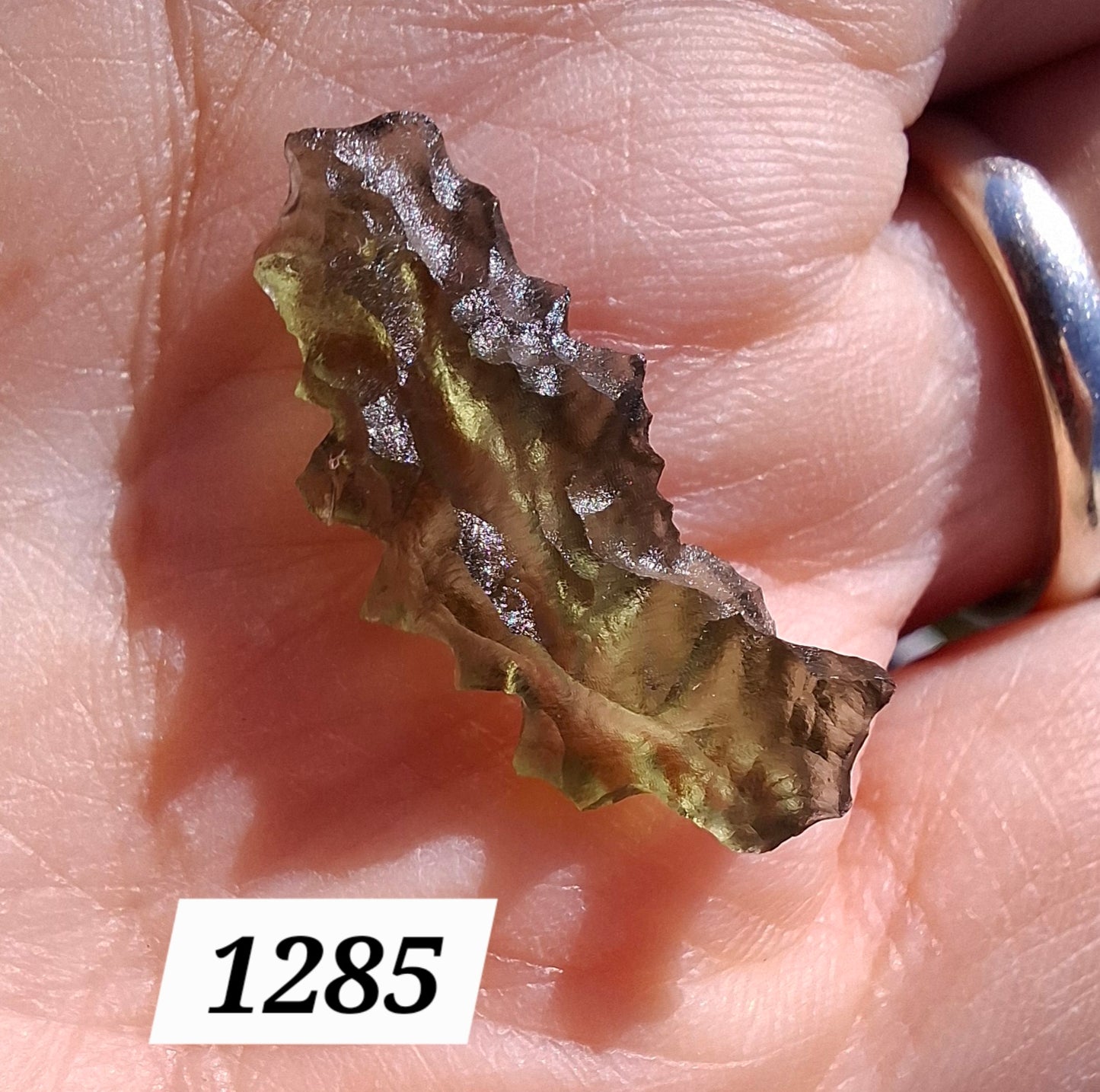Moldavite Piece, JEZKOVNA BESEDNICE, 1.16g, Tektite (Ref: 1285)