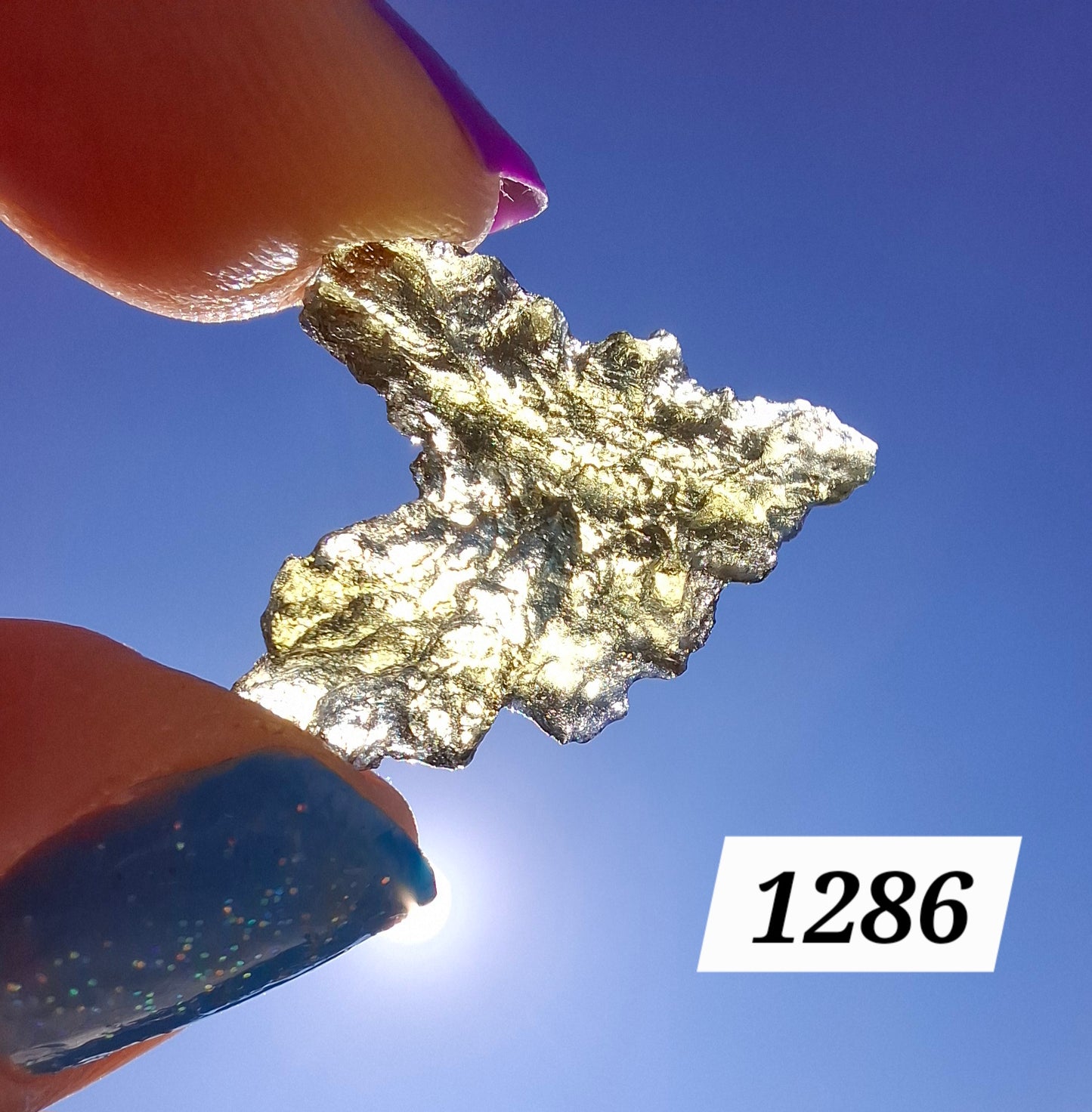 Moldavite Piece, JEZKOVNA BESEDNICE, 1.30g, Tektite (Ref: 1286)