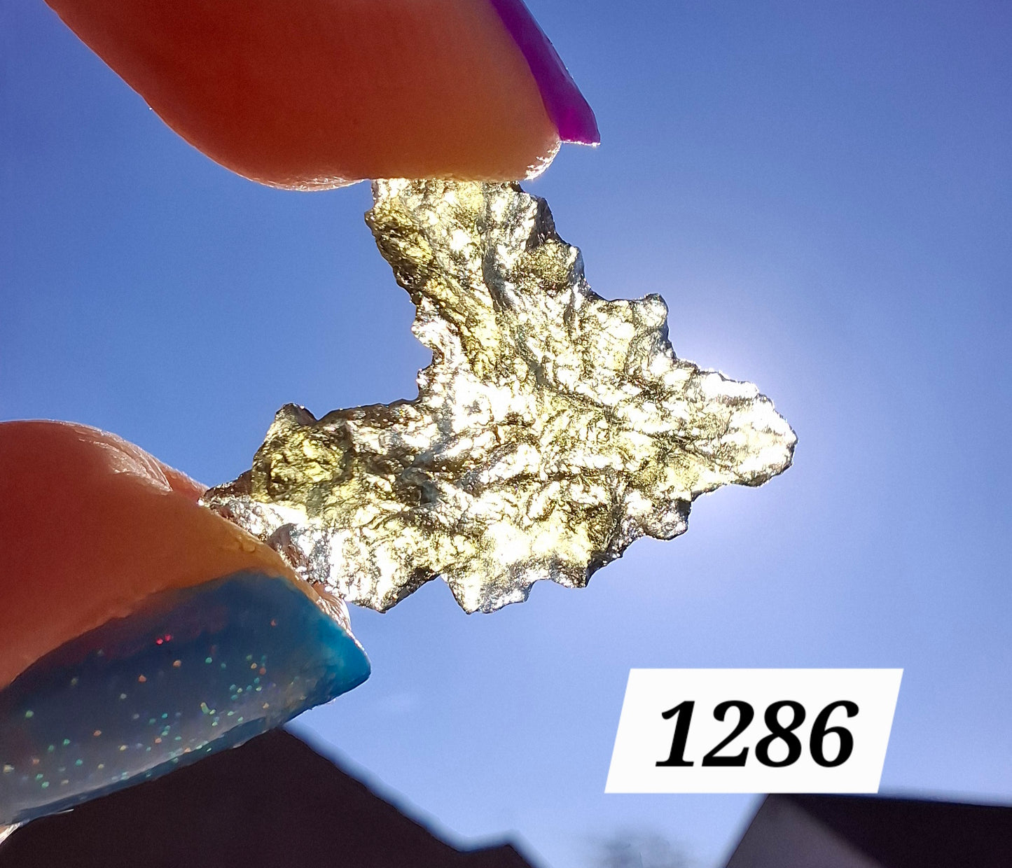 Moldavite Piece, JEZKOVNA BESEDNICE, 1.30g, Tektite (Ref: 1286)