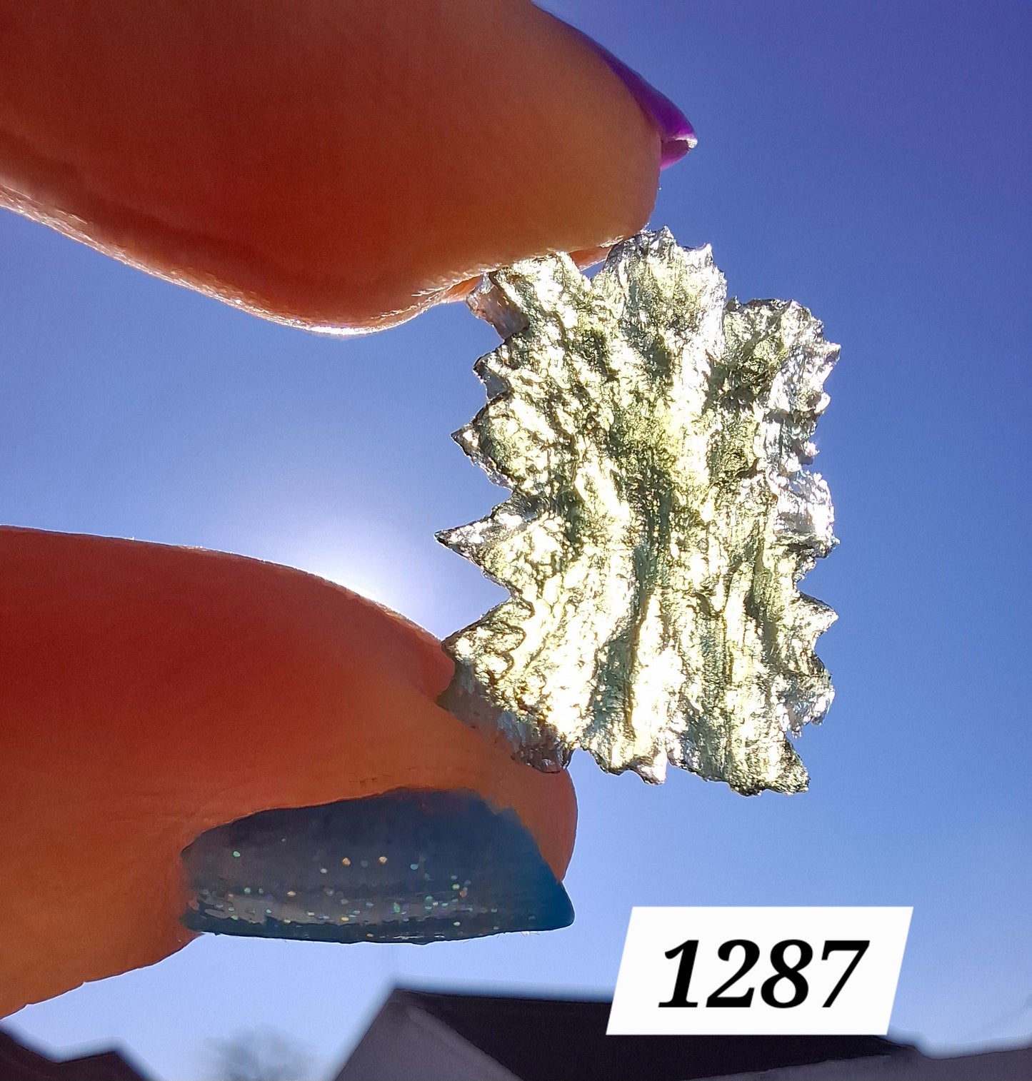 Moldavite Piece, JEZKOVNA BESEDNICE, 1.52g, Tektite (Ref: 1287)