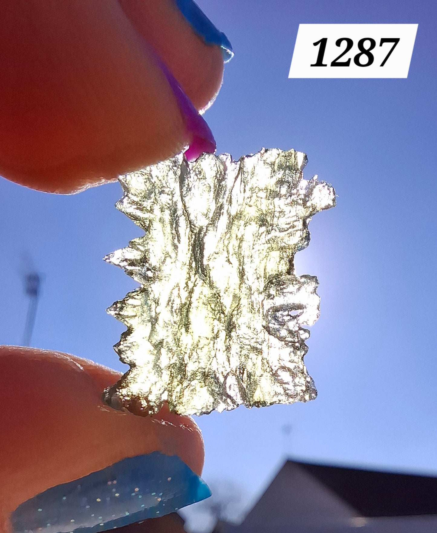 Moldavite Piece, JEZKOVNA BESEDNICE, 1.52g, Tektite (Ref: 1287)
