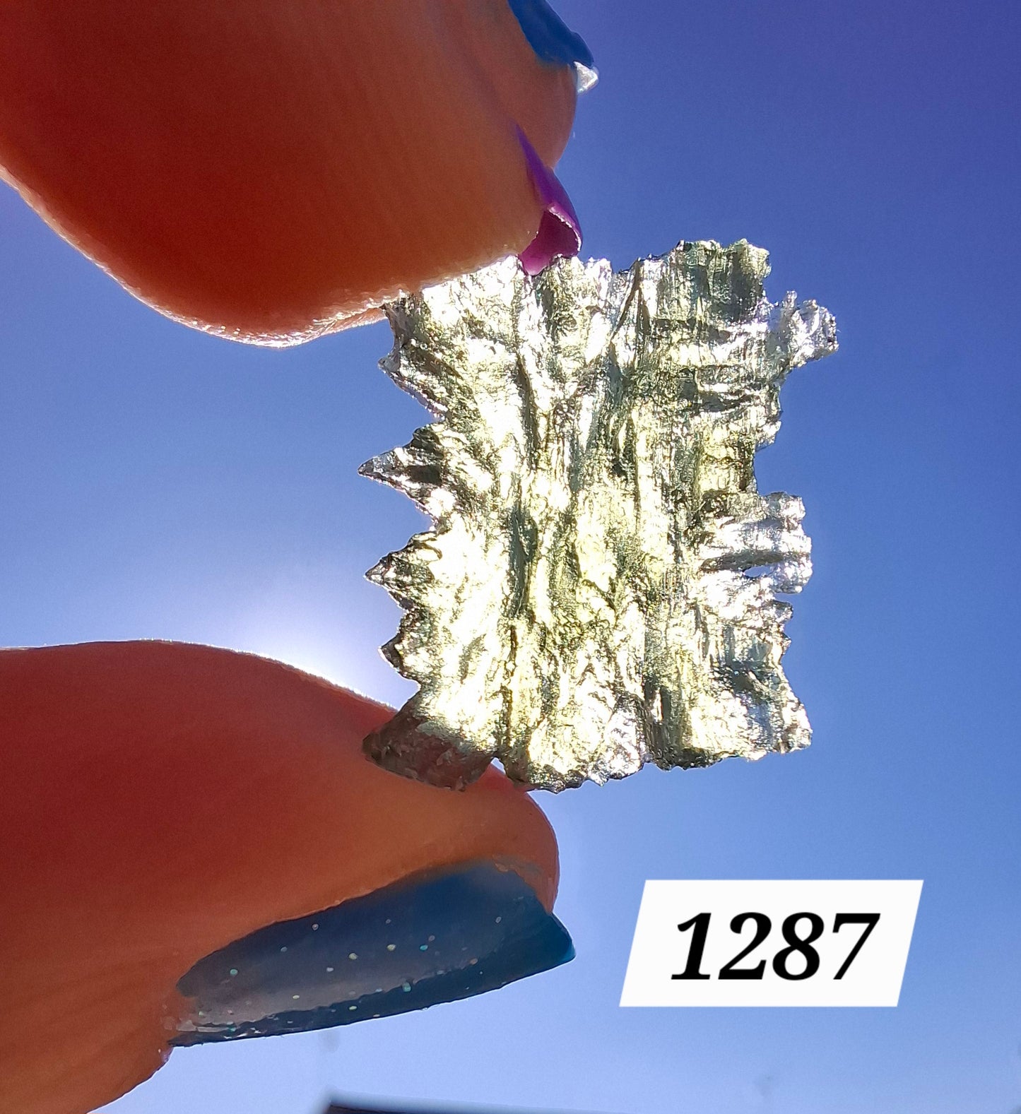 Moldavite Piece, JEZKOVNA BESEDNICE, 1.52g, Tektite (Ref: 1287)