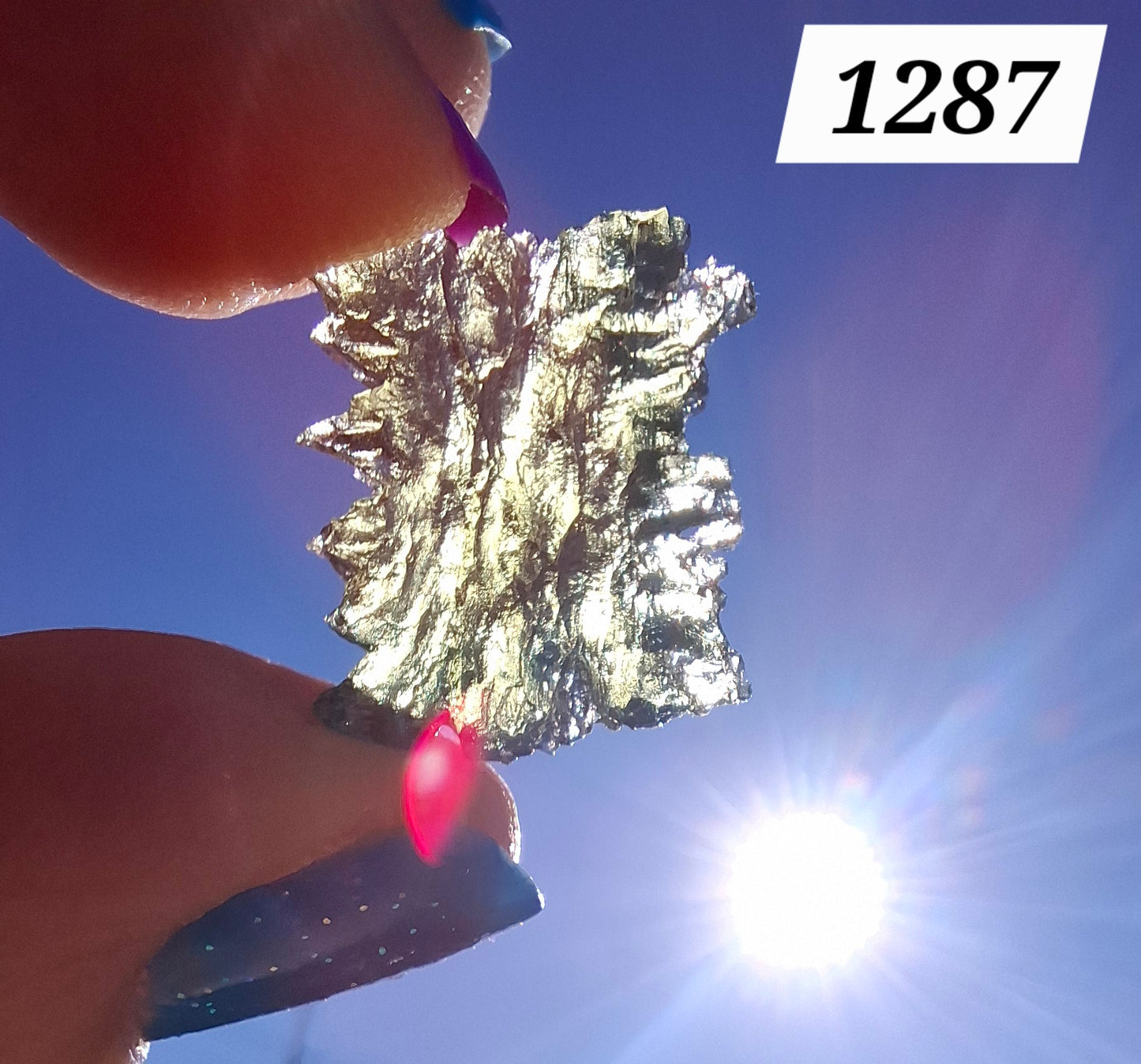 Moldavite Piece, JEZKOVNA BESEDNICE, 1.52g, Tektite (Ref: 1287)