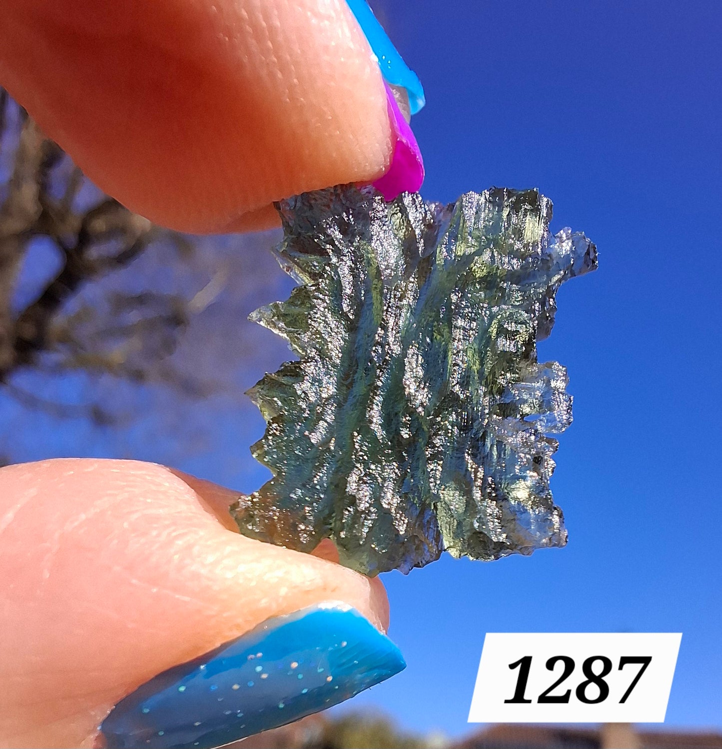 Moldavite Piece, JEZKOVNA BESEDNICE, 1.52g, Tektite (Ref: 1287)