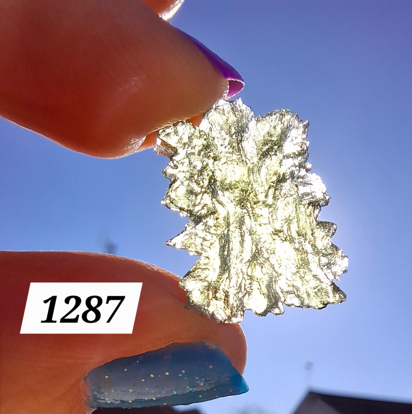 Moldavite Piece, JEZKOVNA BESEDNICE, 1.52g, Tektite (Ref: 1287)