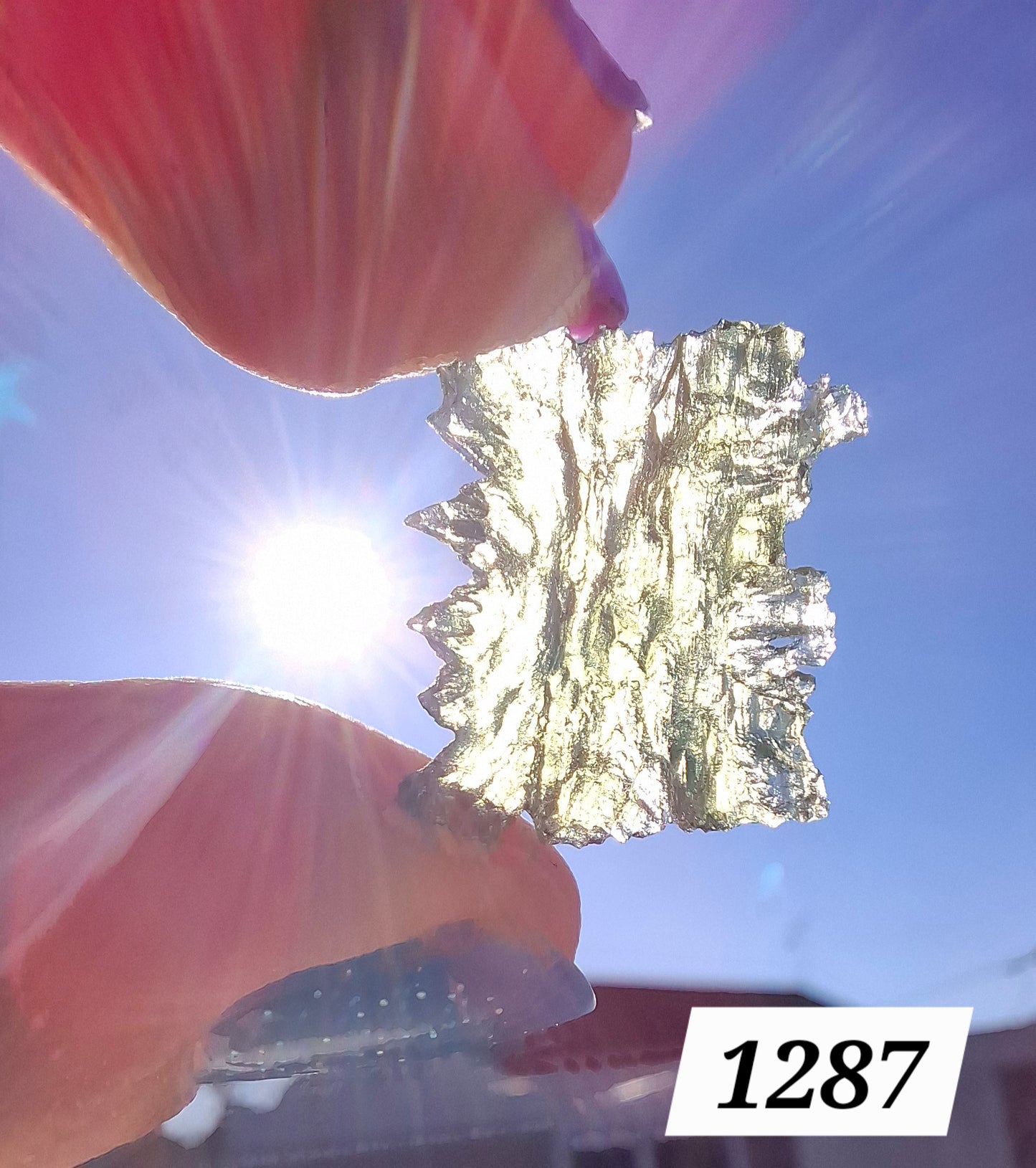 Moldavite Piece, JEZKOVNA BESEDNICE, 1.52g, Tektite (Ref: 1287)