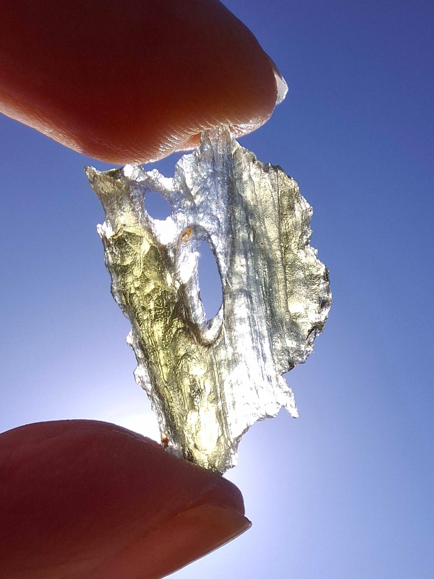 Moldavite Piece, JAKULE, 1.46g, Tektite (Ref: 1361)