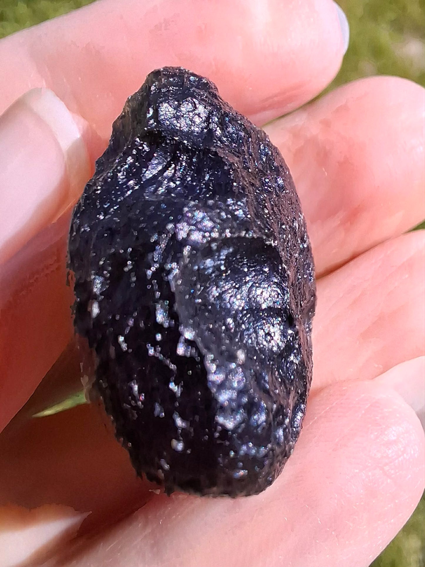 Moldavite Piece, CHLUM, 14.24g, Tektite (Ref: 1181)