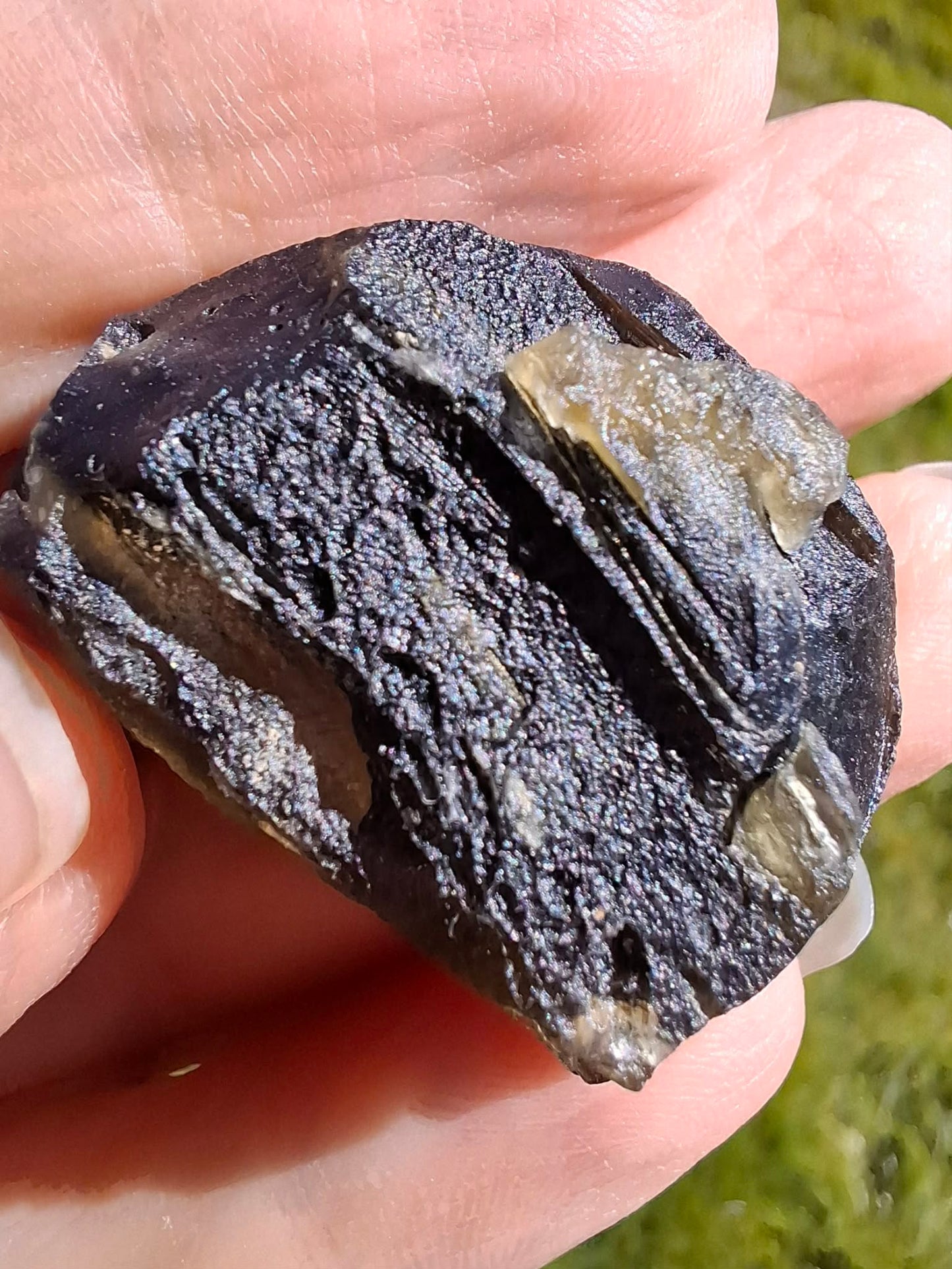 Moldavite Piece, JAKULE, 11.41g, Tektite (Ref: 1176)
